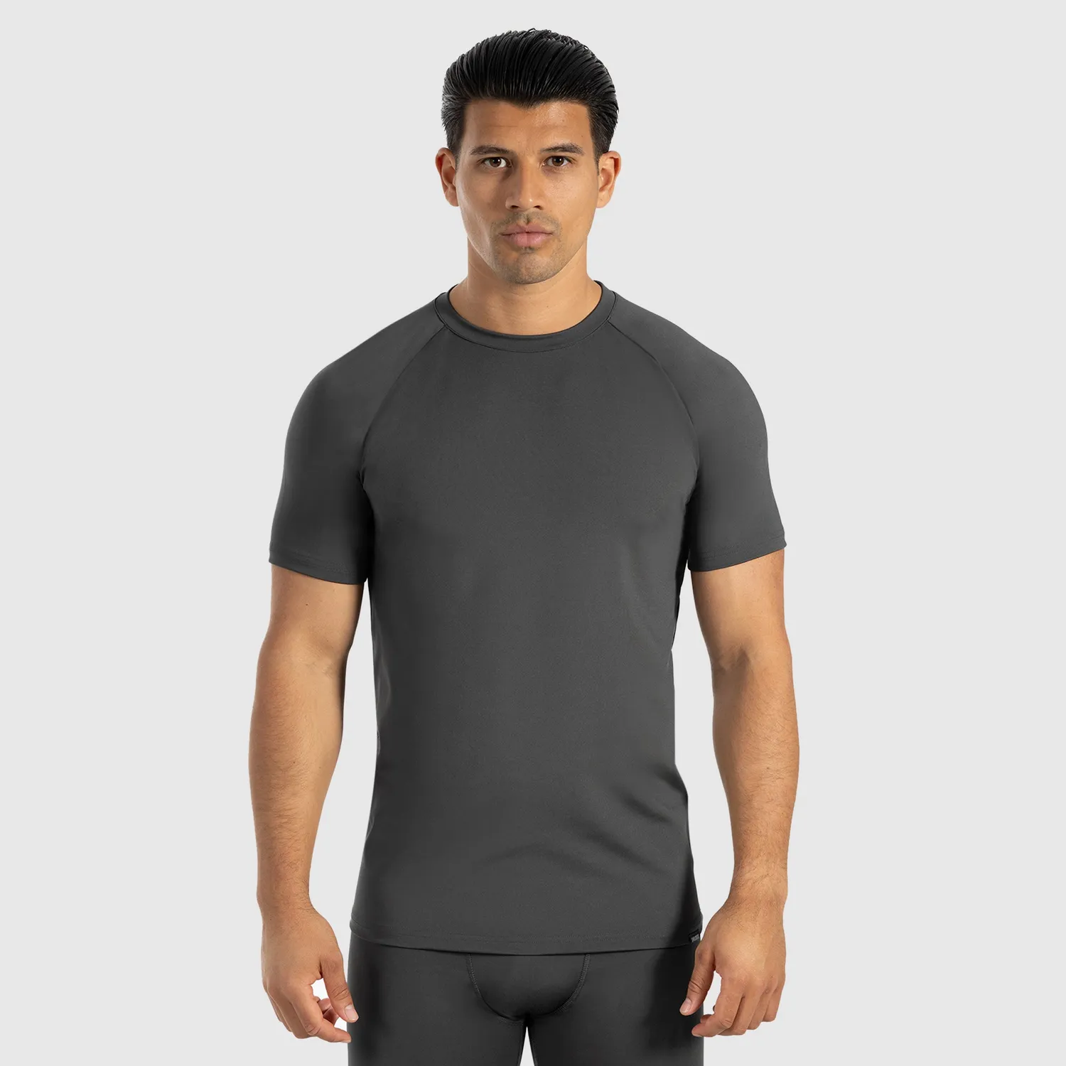 Smilodox Zeyn T-Shirt Herren Marineblau Slim Fit