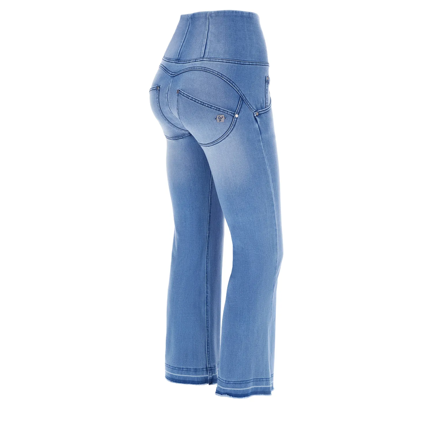Freddy WR.UP 7/8 Flare Jeans Hellblau Push-up