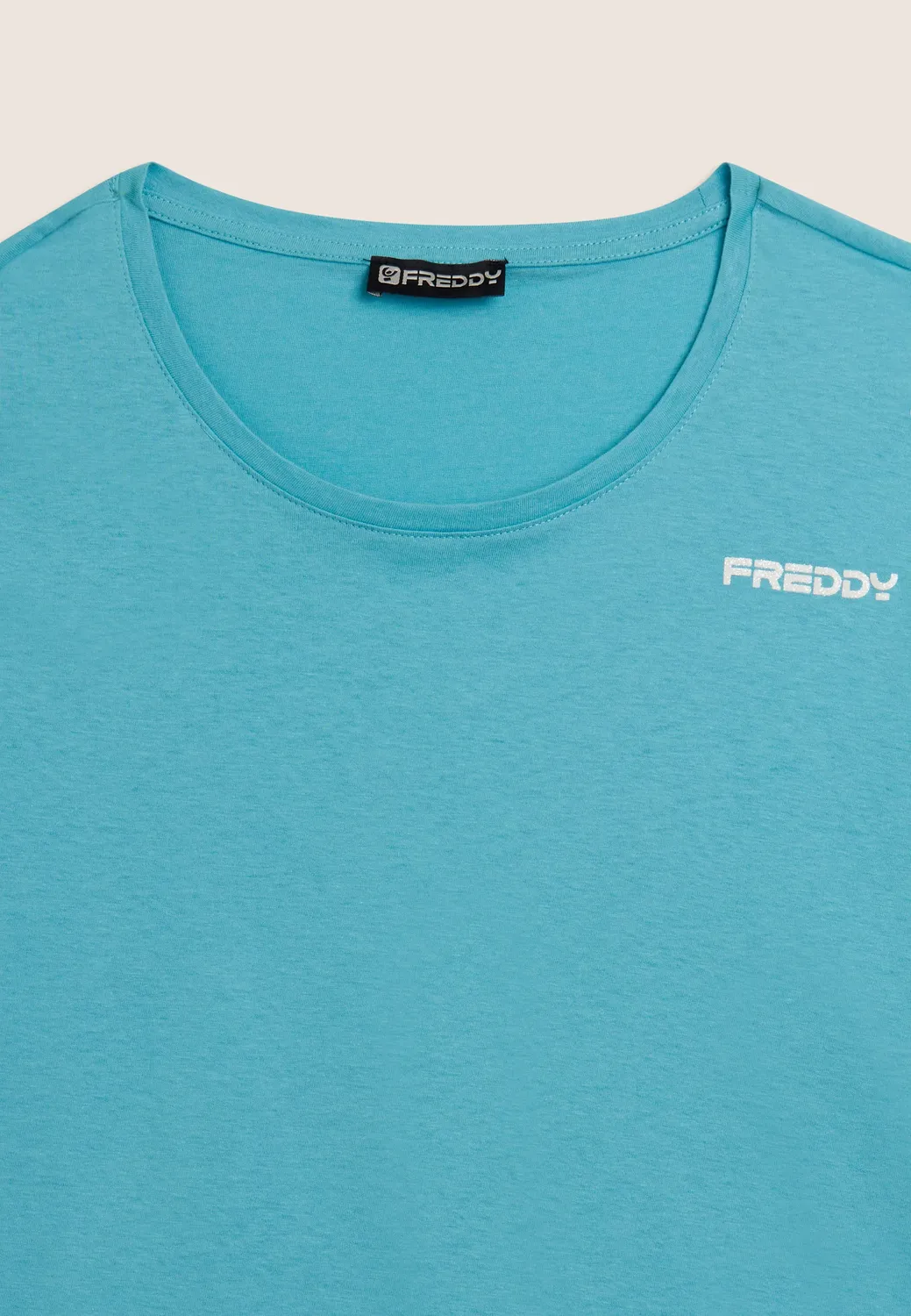 Freddy Cropped T-Shirt Baumwolle Schwarz Glitzerlogo