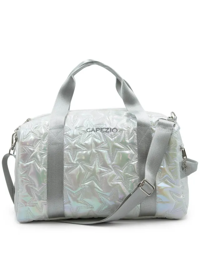 Capezio Street Style B323 Travel Duffle Metallic Silber wasserdicht