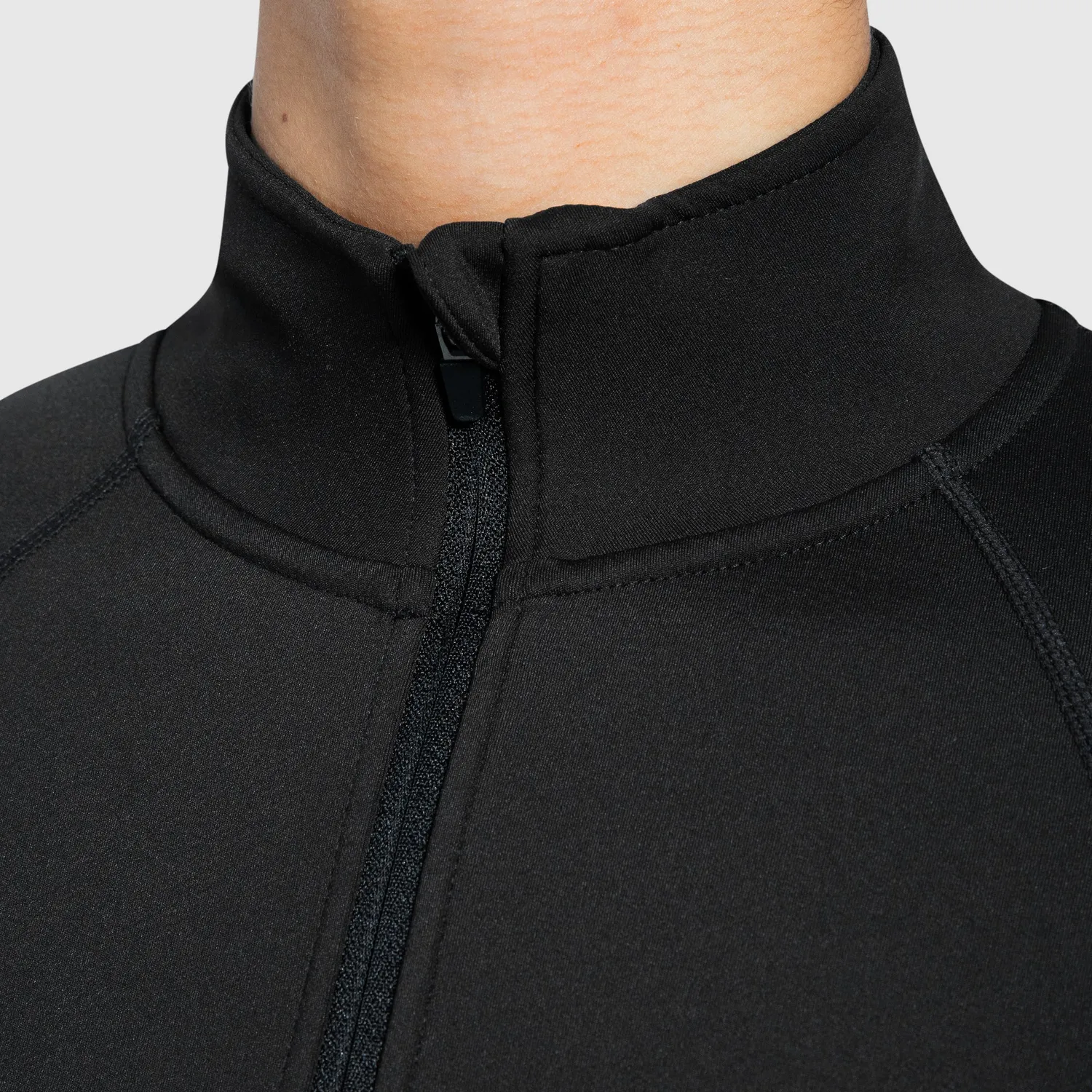 Smilodox Sorea Sommer Damen Jacke Schwarz Stehkragen