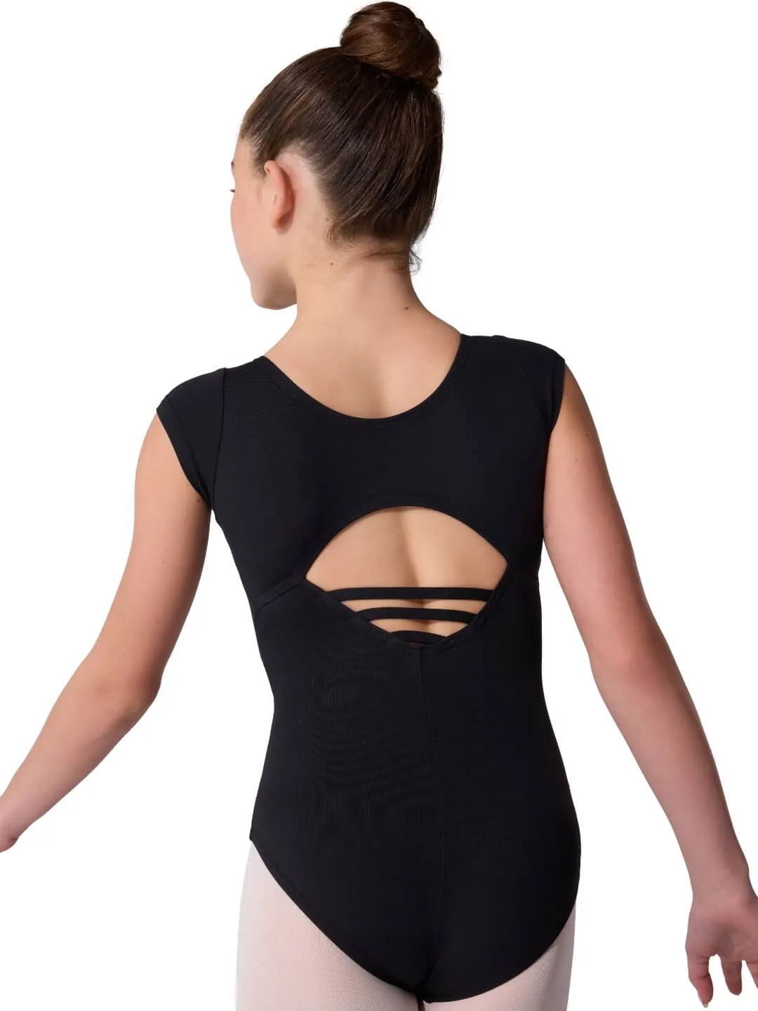 Capezio Studio Collection SE1024C Tanzbody Schwarz Hoher Kragen