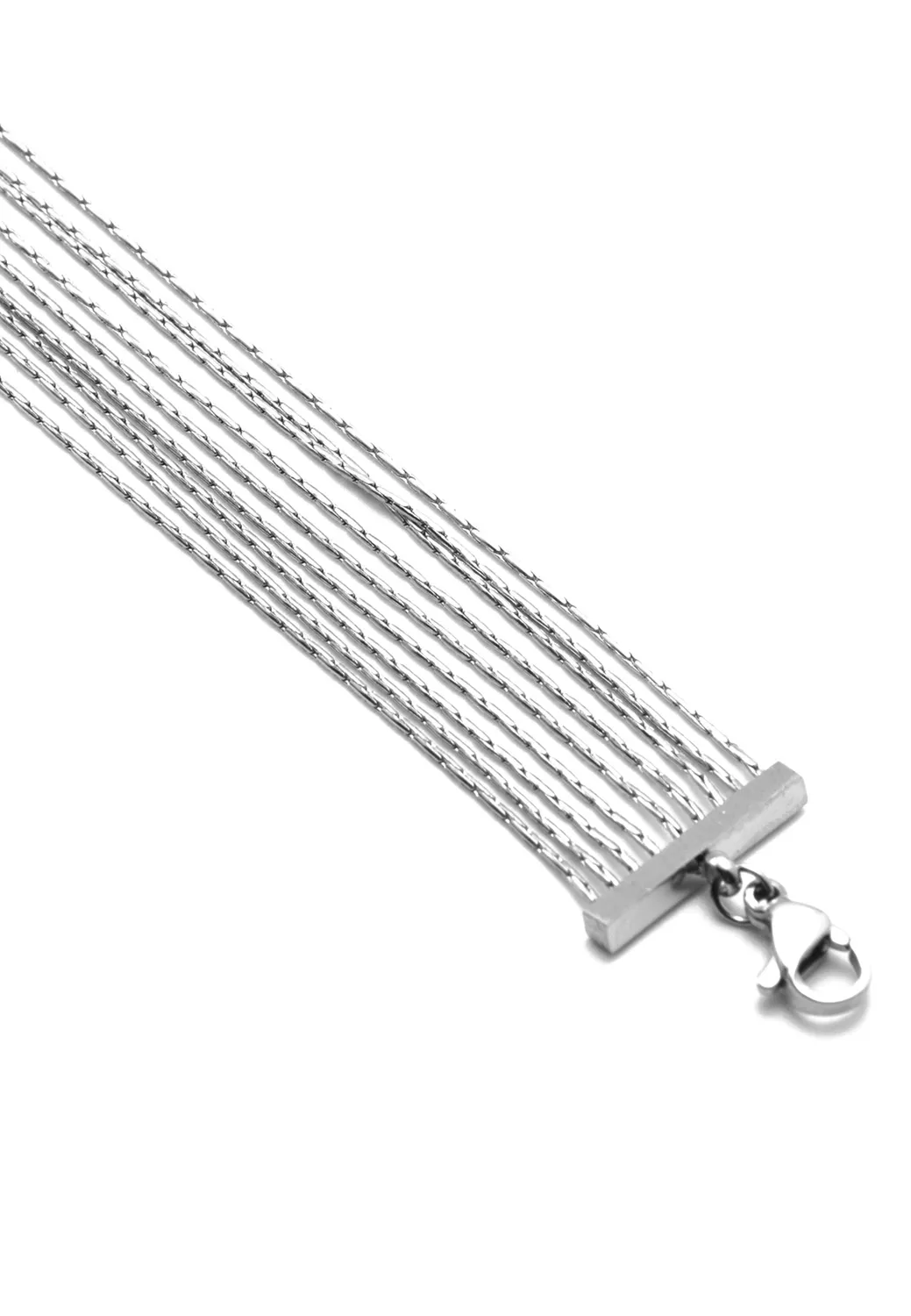 Freddy Multi-Filo Armband Silber Edelstahl 20cm