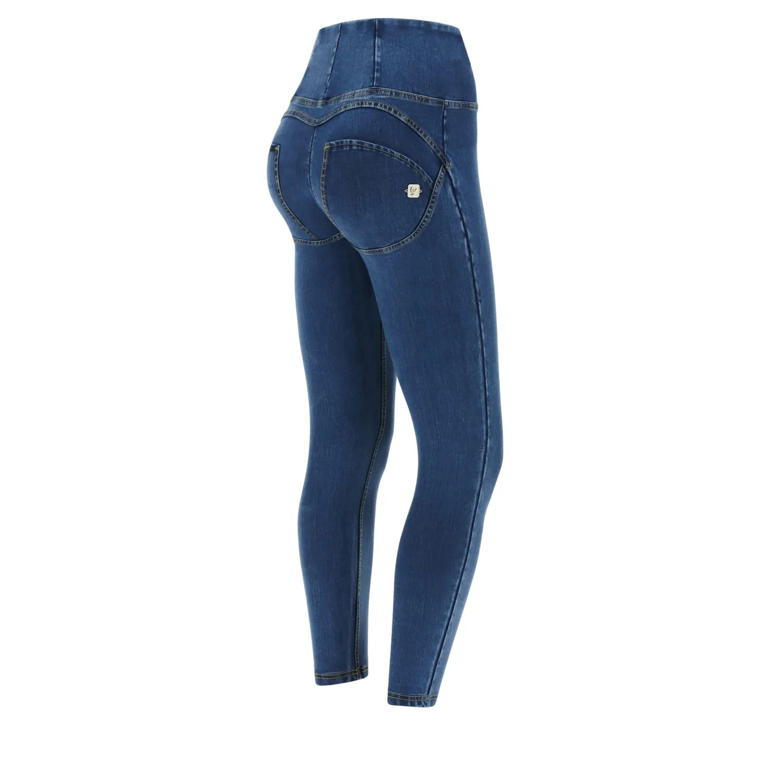 Freddy WR.UP 7/8 Jeans Damen Schwarz High Waist Push-up