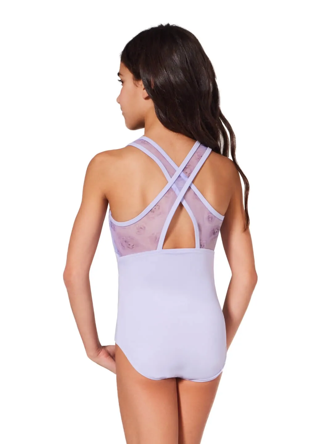 Capezio Coming Up Roses F12431C Kinder Ballettanzug Schwarz Mesh