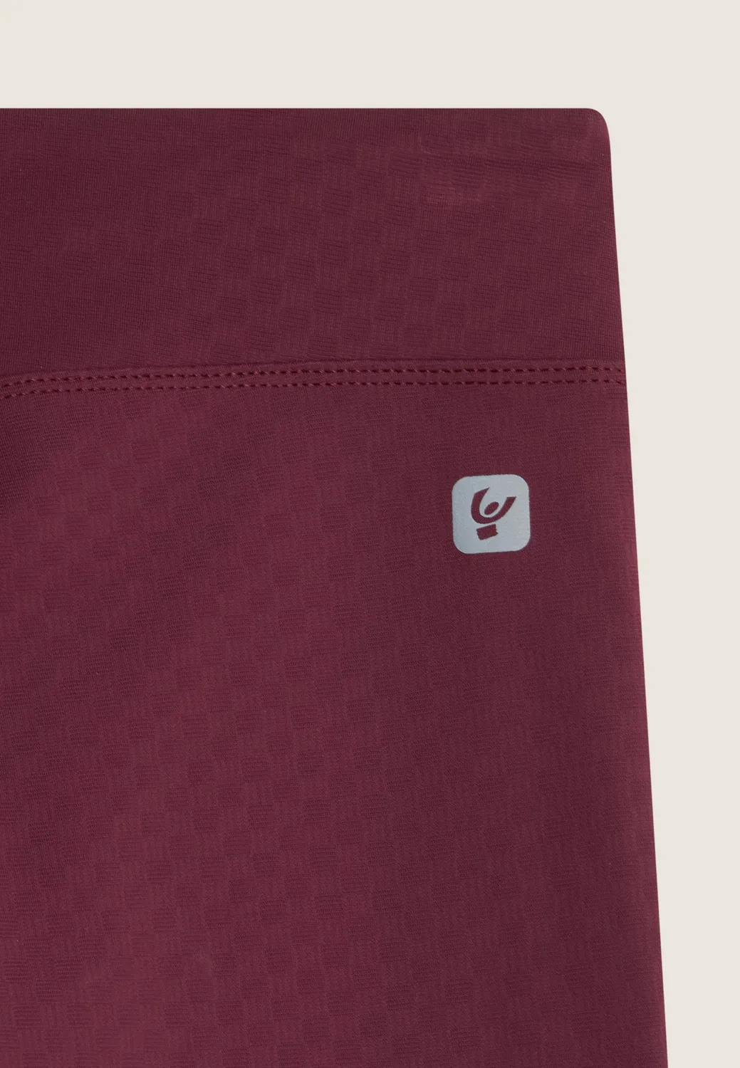 Freddy 7/8 Sportleggings hoher Bund Pickled Beet Karo blickdicht