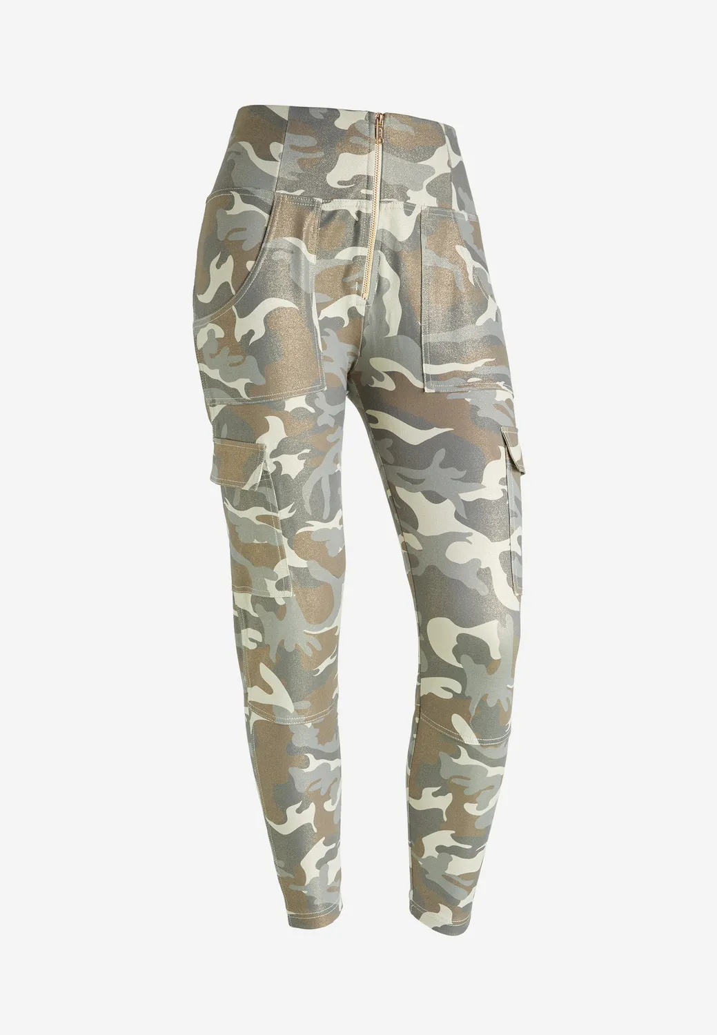 Freddy WR.UP Cargo Push-up Hose Camouflage Lurex