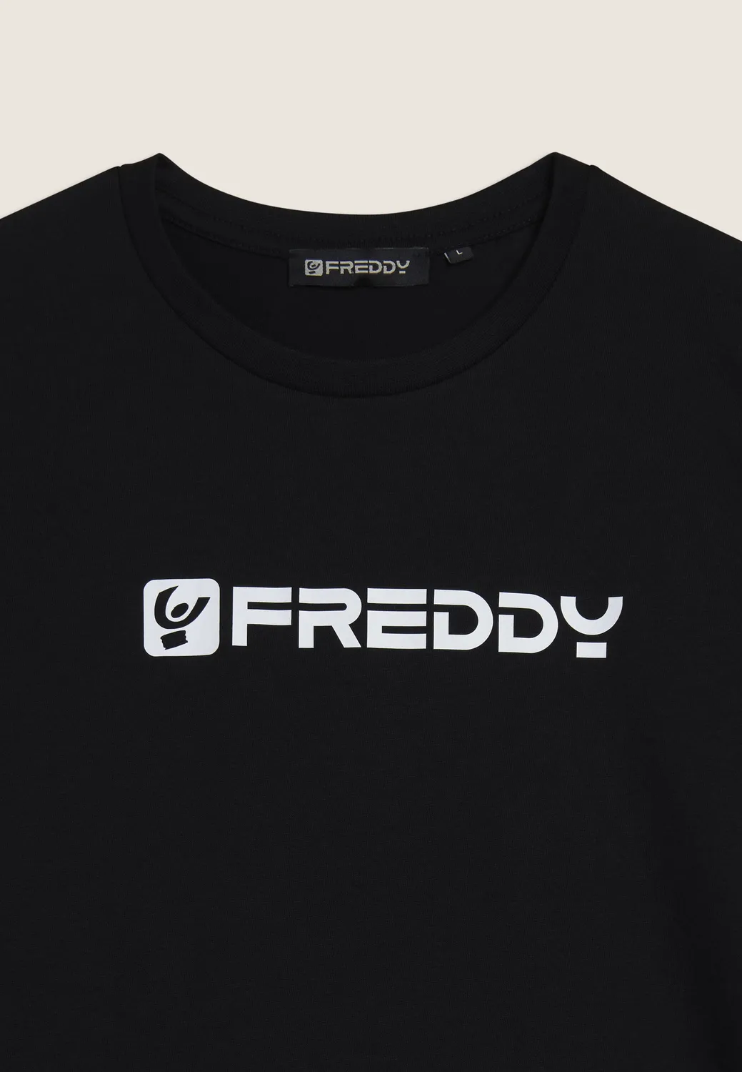 Freddy Basic Herren T-Shirt Baumwolle Schwarz
