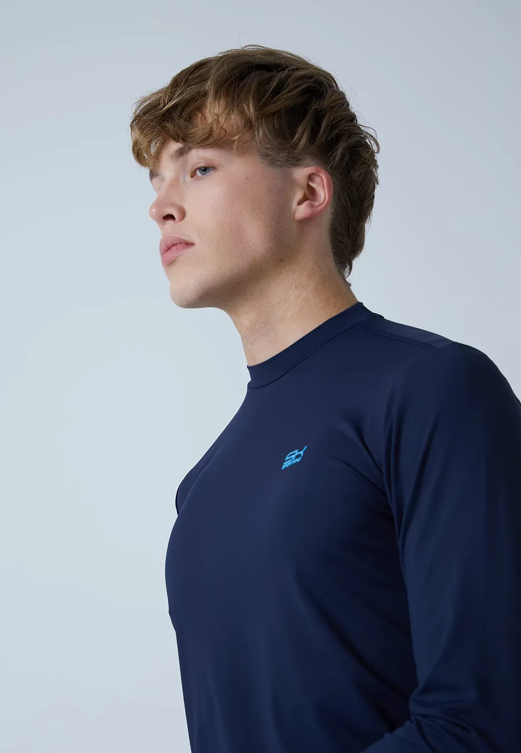 SPORTKIND Langarm Funktionsshirt Herren mit Daumenloch UV-Schutz