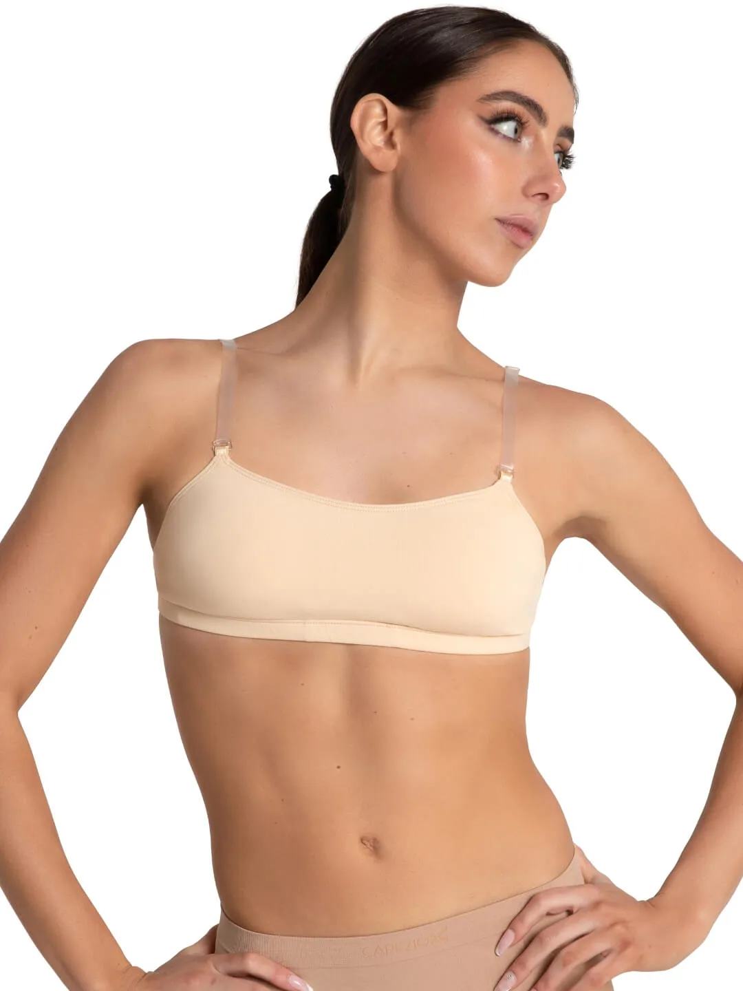 Capezio Class 3564 Tanz-BH Nude BraTek Träger Transparent