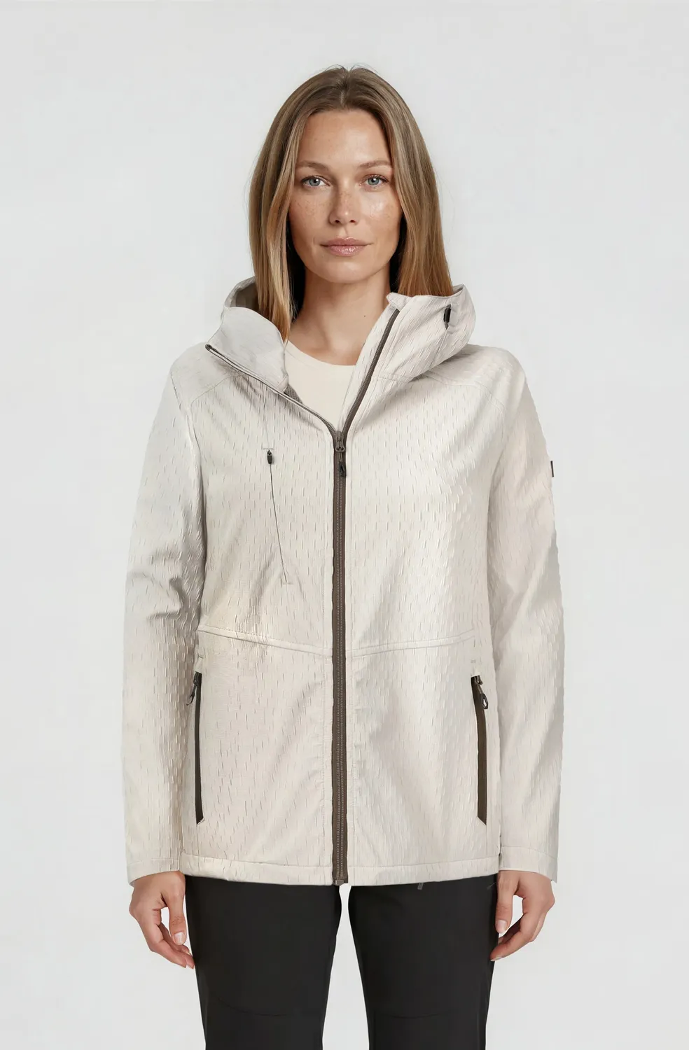 LPO Lia Softshelljacke Damen beige atmungsaktiv