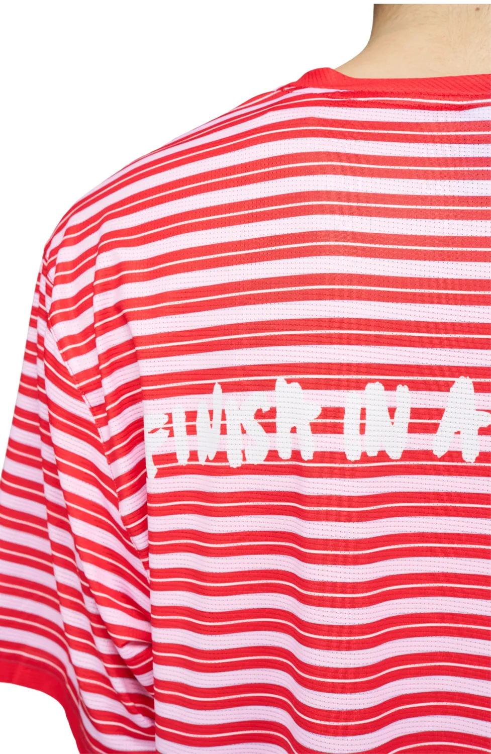 UNNA Wavy Tee Striped Laufshirt Turbo Rose atmungsaktiv