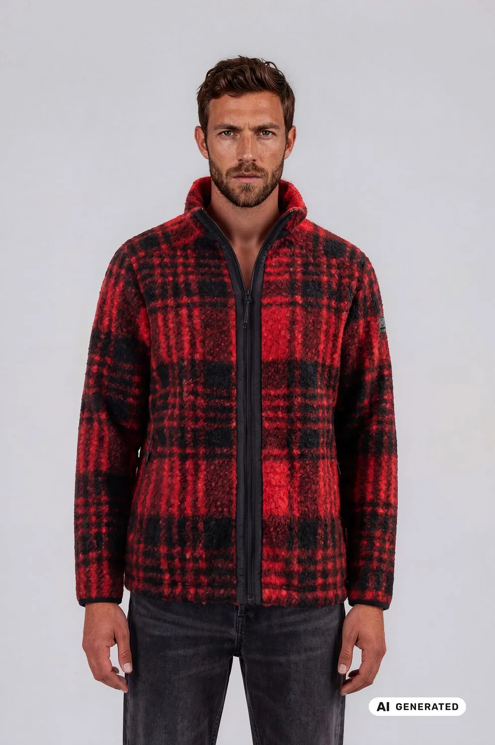 LPO Radek Herren Fleecejacke rot wärmend
