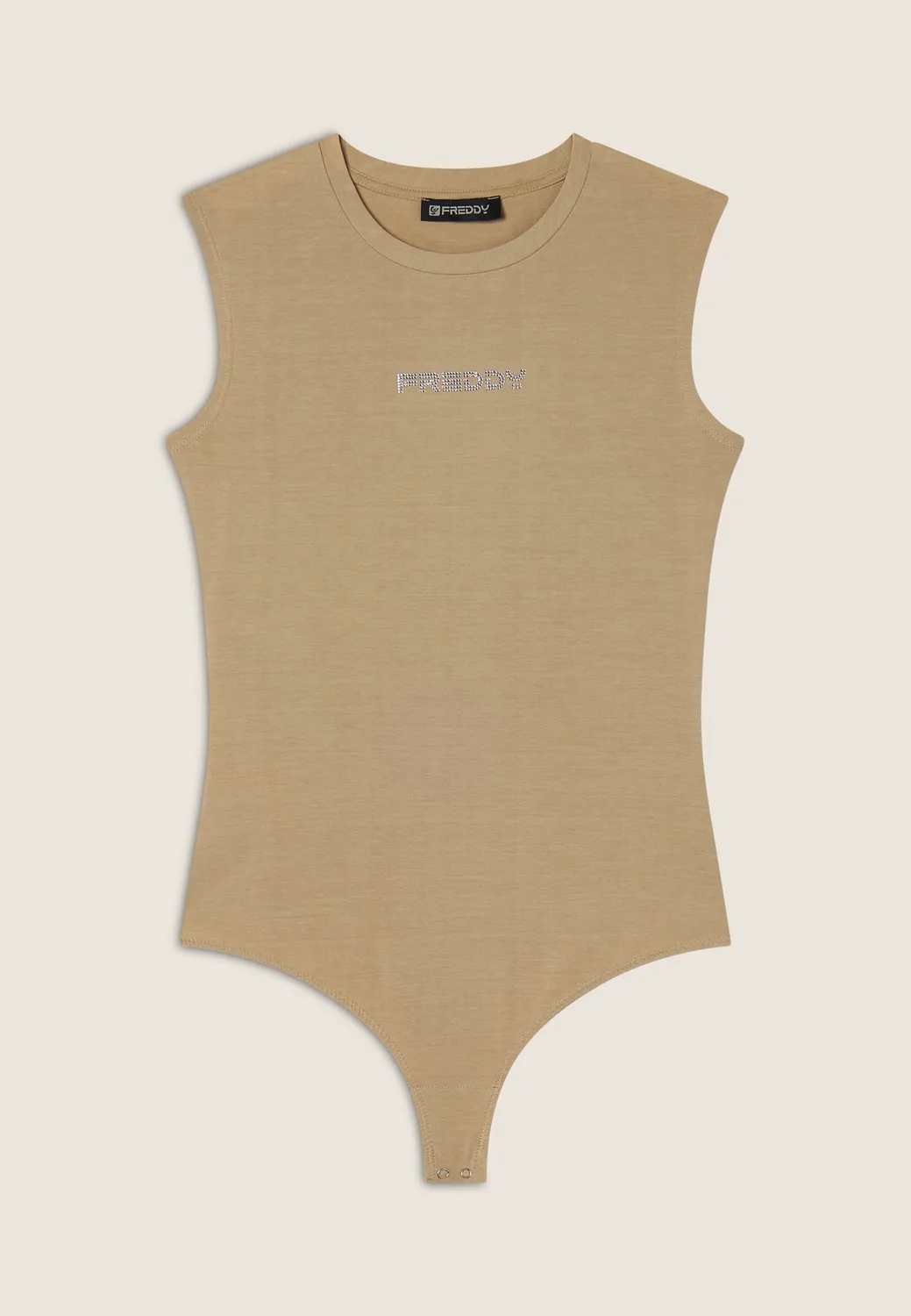 Freddy Jersey Body ärmellos Strasslogo