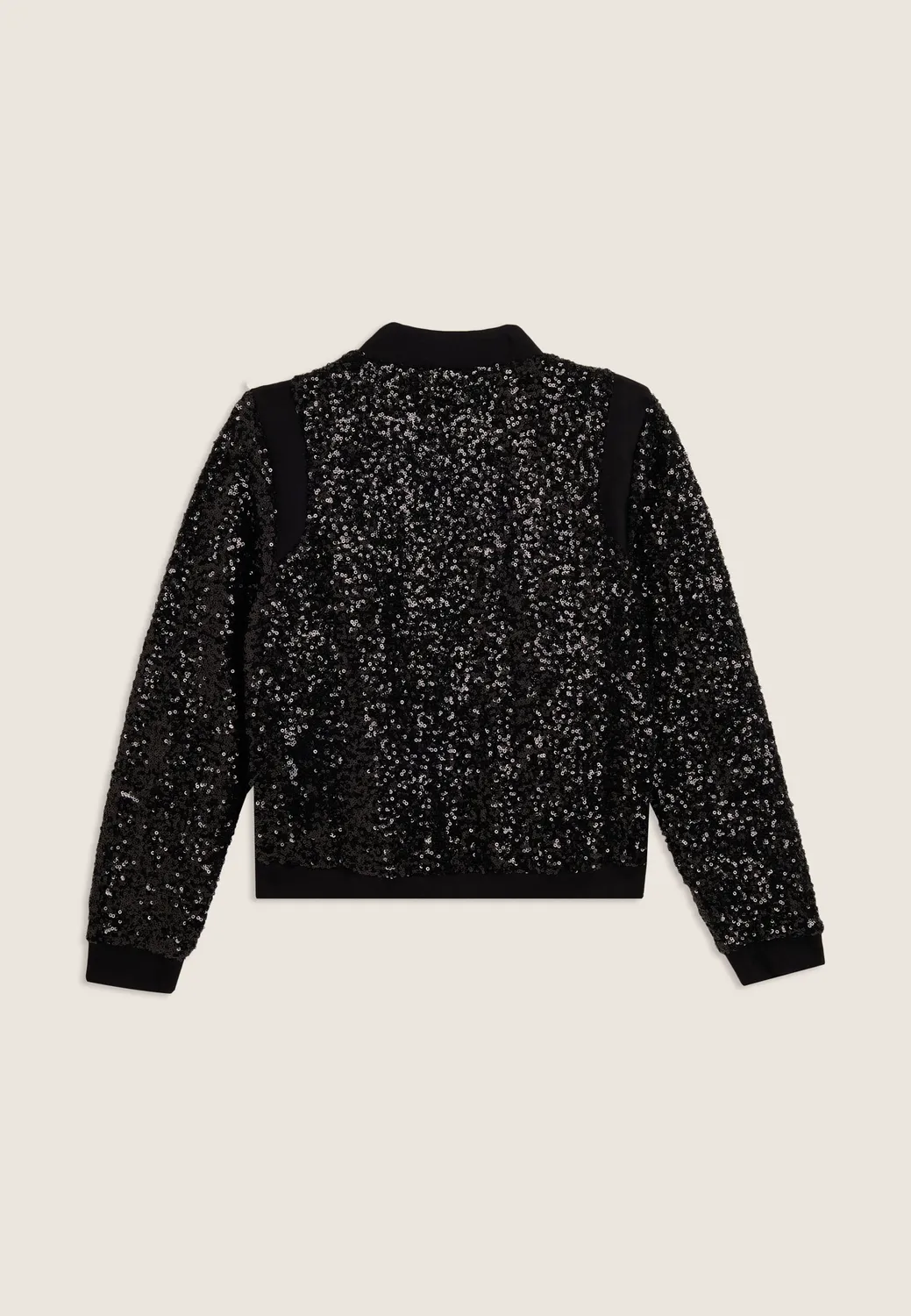 Freddy Junior Bomberjacke Pailletten Schwarz