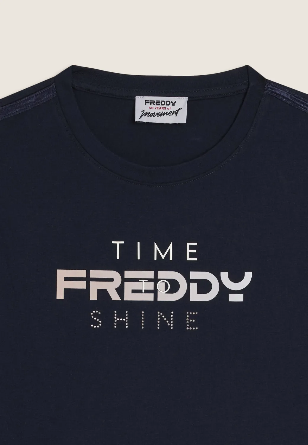 Freddy Time Shine Sweatshirt Dunkelblau Logo