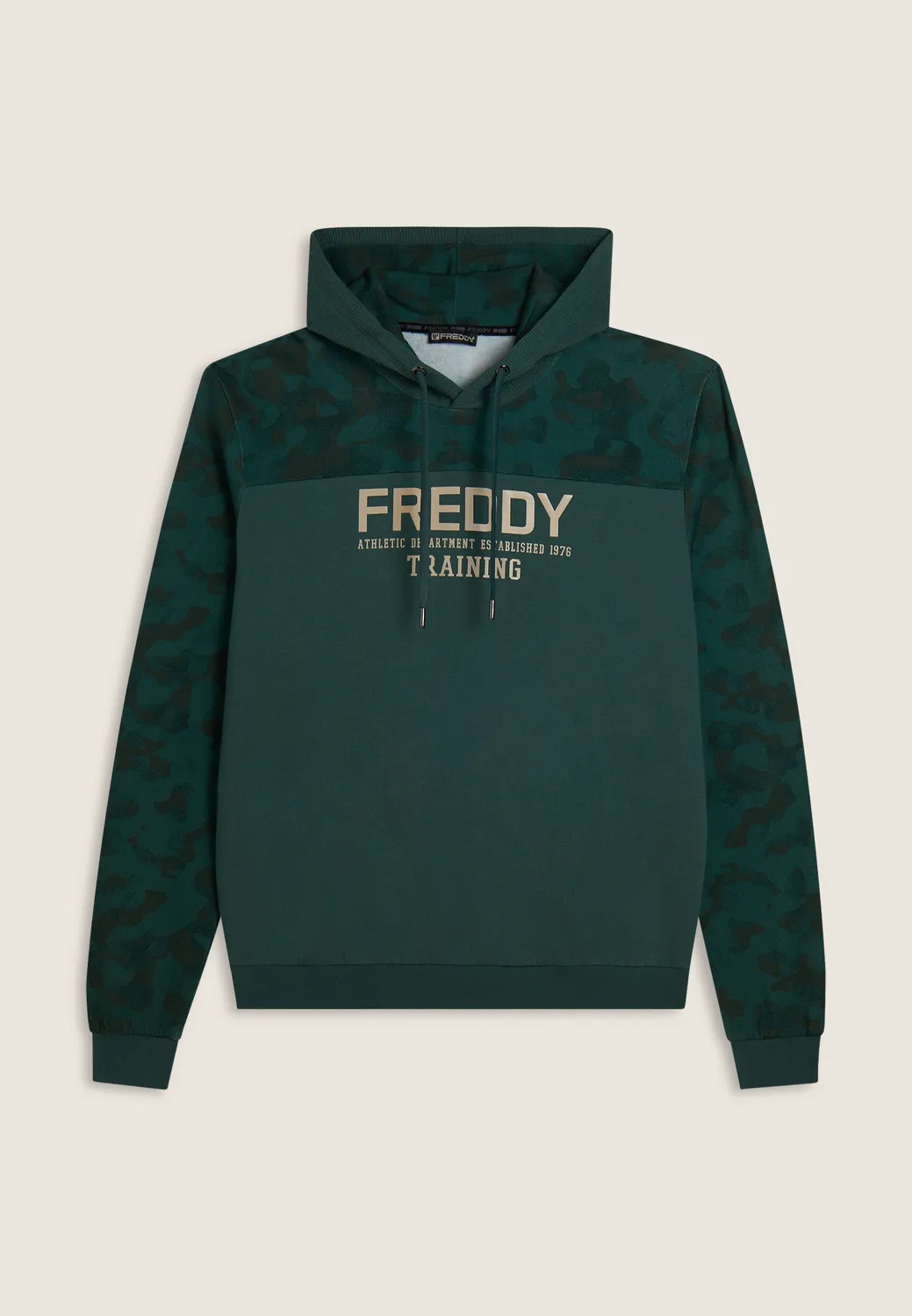 Freddy Camouflage Hoodie Herren Blau Baumwolle