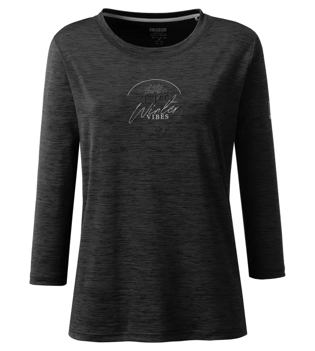 LPO Tilda 3/4-Arm Funktionsshirt Damen schwarz