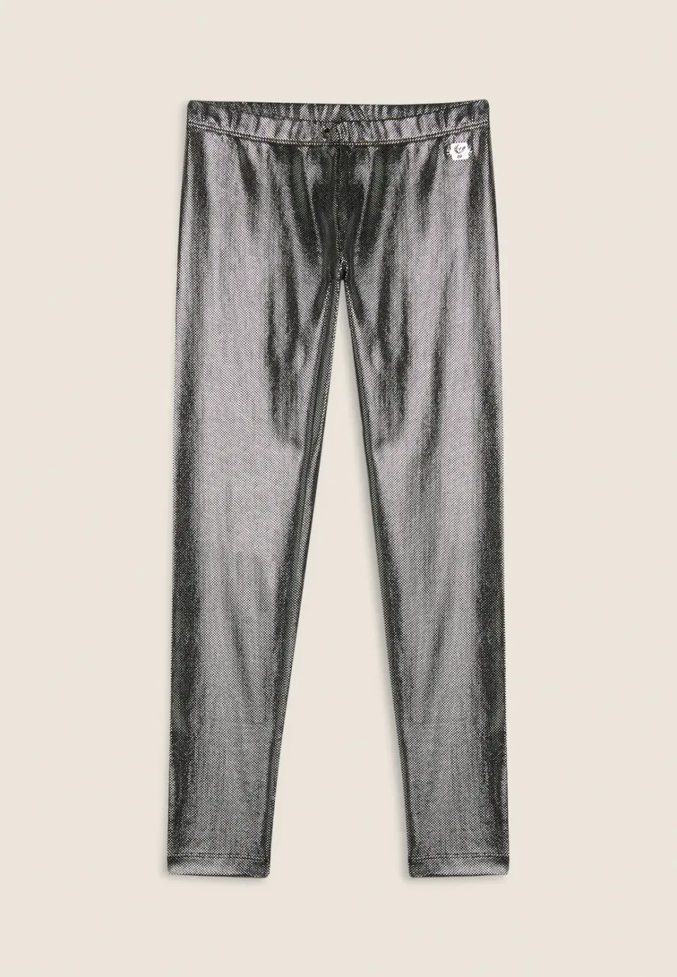 Freddy Kinder Leggings Silber Metallic Coated