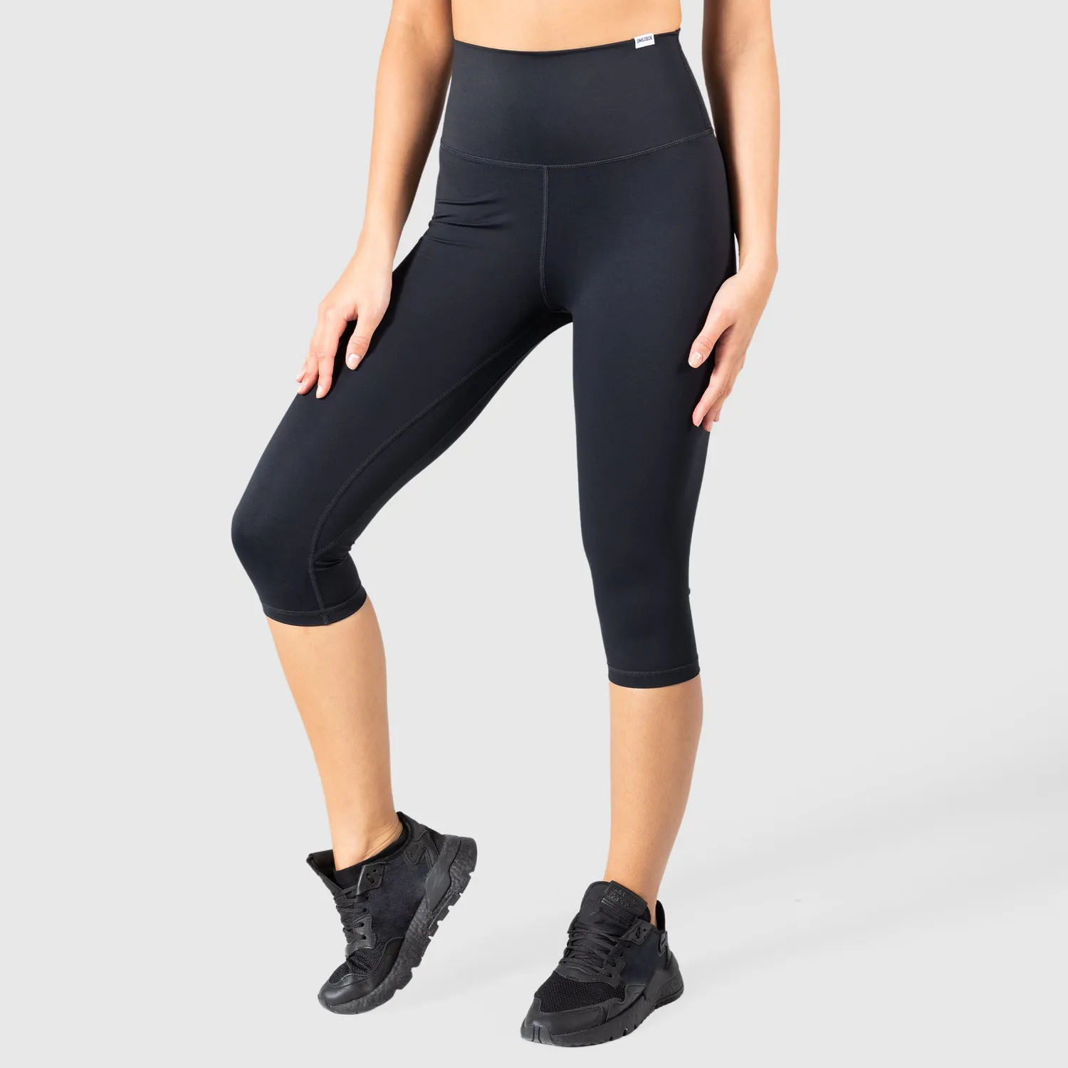 Smilodox Caprice Capri Leggings Damen Schwarz High Waist