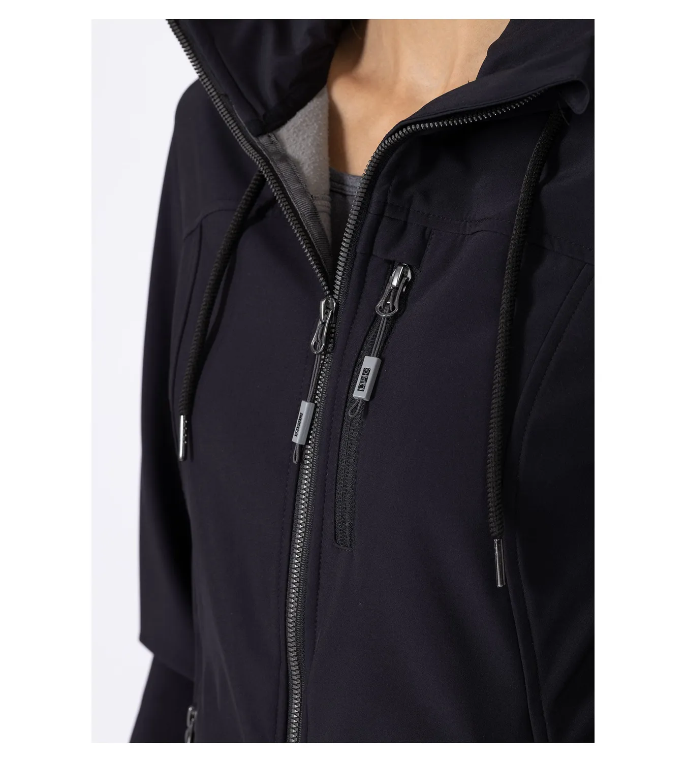 LPO Sila Softshelljacke schwarz winddicht