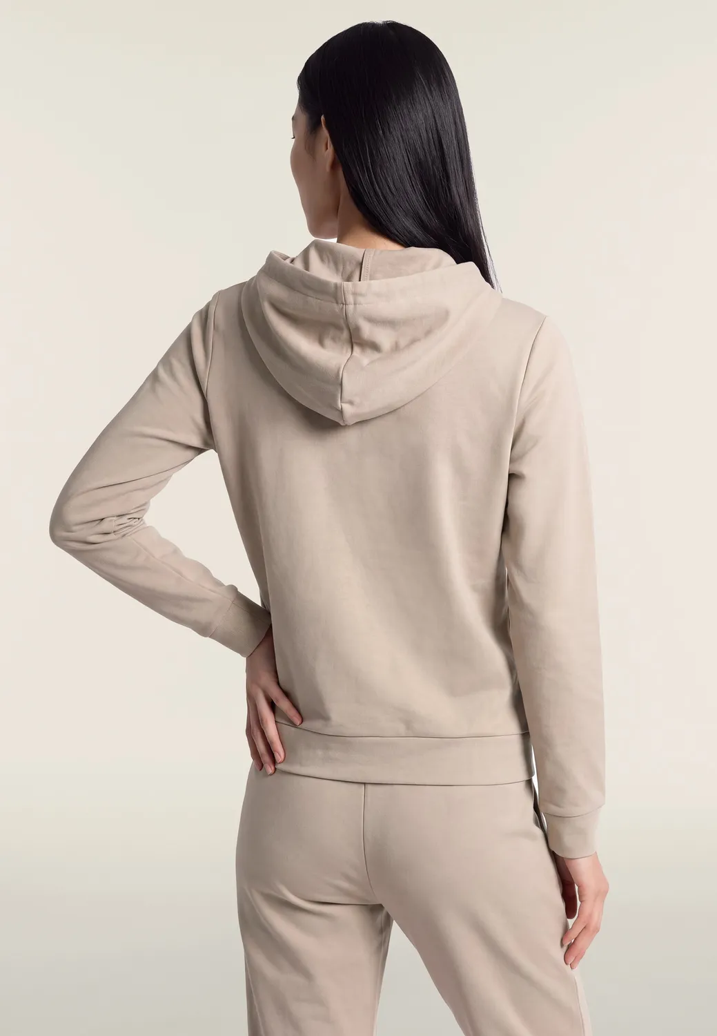 Freddy Damen Hoodie Full-Zip regular schwarz mit Spalt
