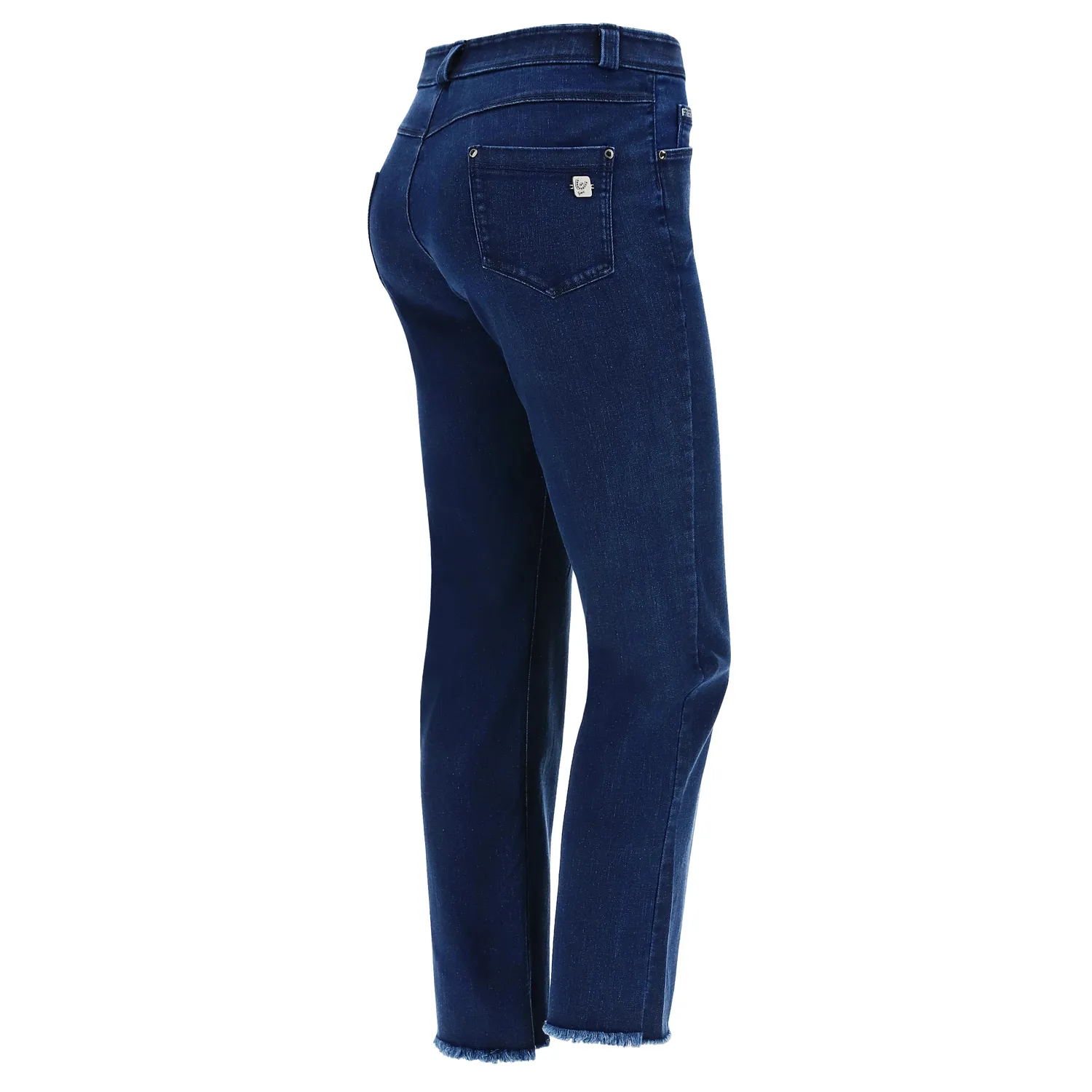 Freddy Black Cropped Jeans Damen Schwarz Stretch