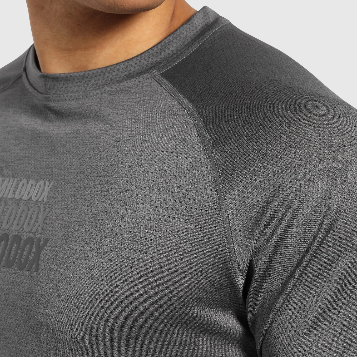 Smilodox Powerfit Triple T-Shirt Herren Schwarz Slim Fit Atmungsaktiv