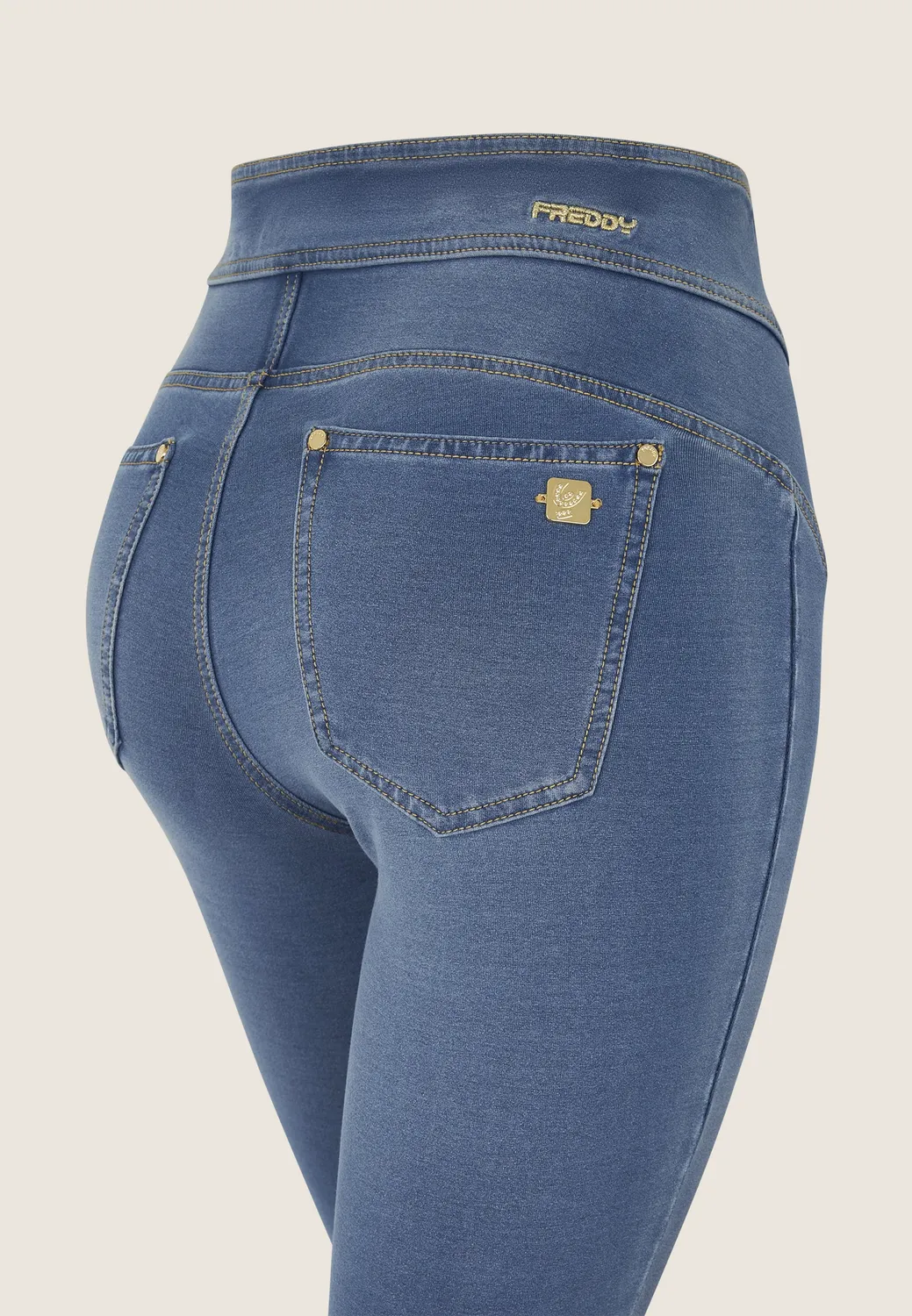 Freddy N.O.W. Skinny Jeggings High Waist Schwarz Denim