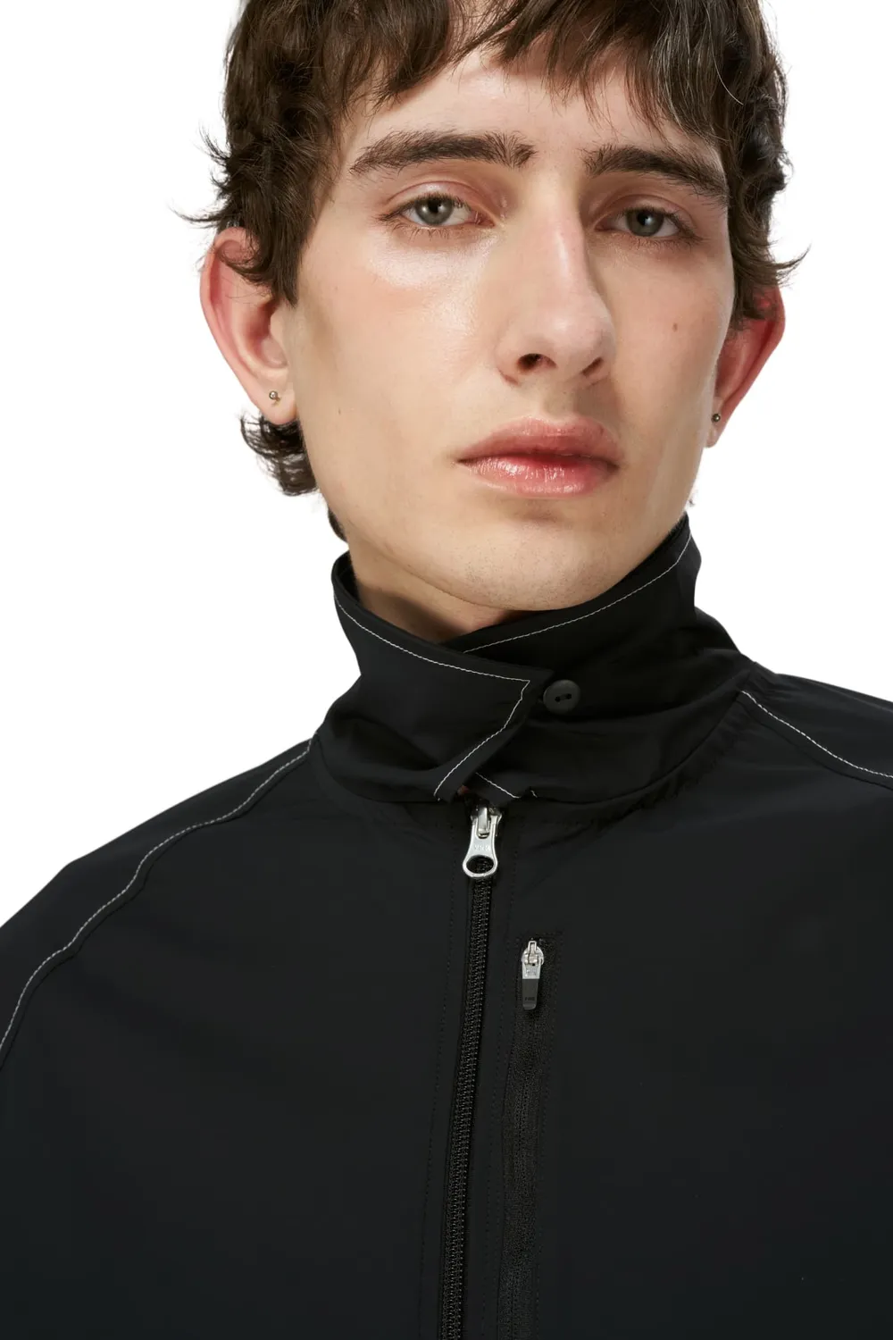 UNNA Run Wild Shirt Overshirt Herren Schwarz elastisch