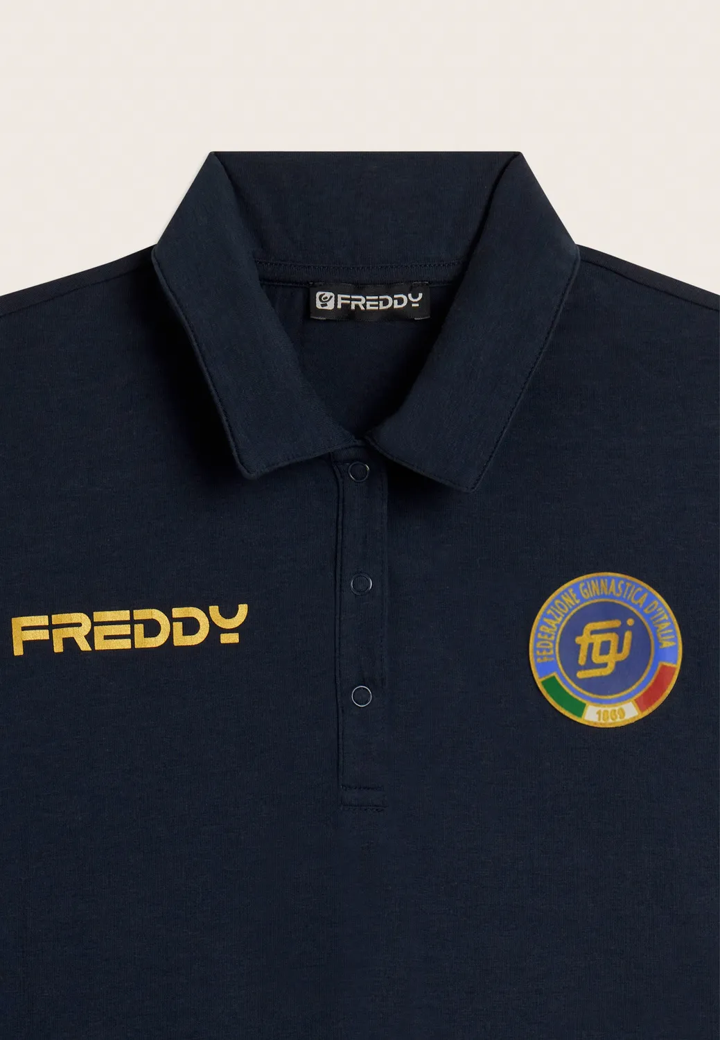 Freddy Italia FGI Polo Damen Dunkelblau Baumwolljersey