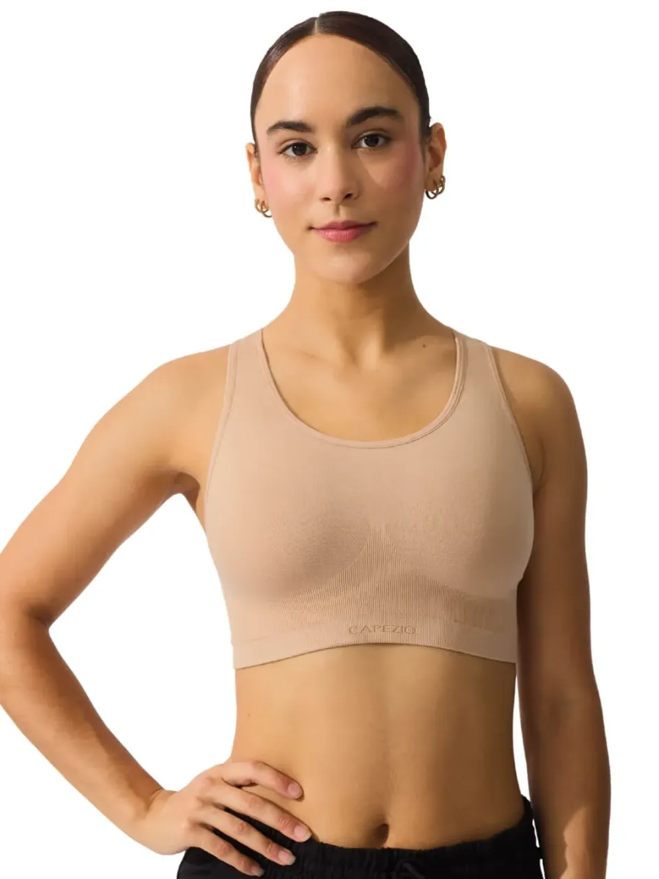 Capezio Classics 3760W Sport-BH Nude Nahtlos Racerback