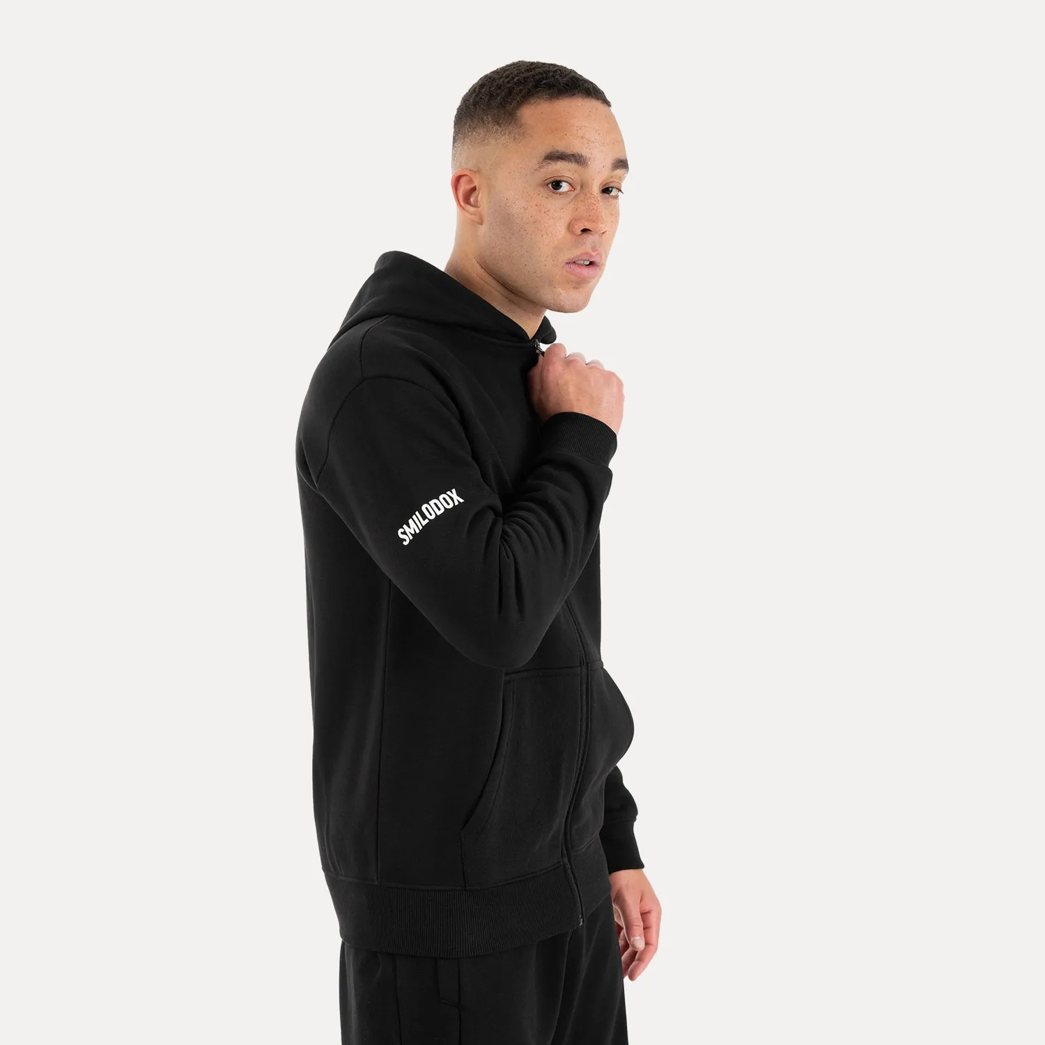 Smilodox Basic Taron Jacke Schwarz Herren Kapuze