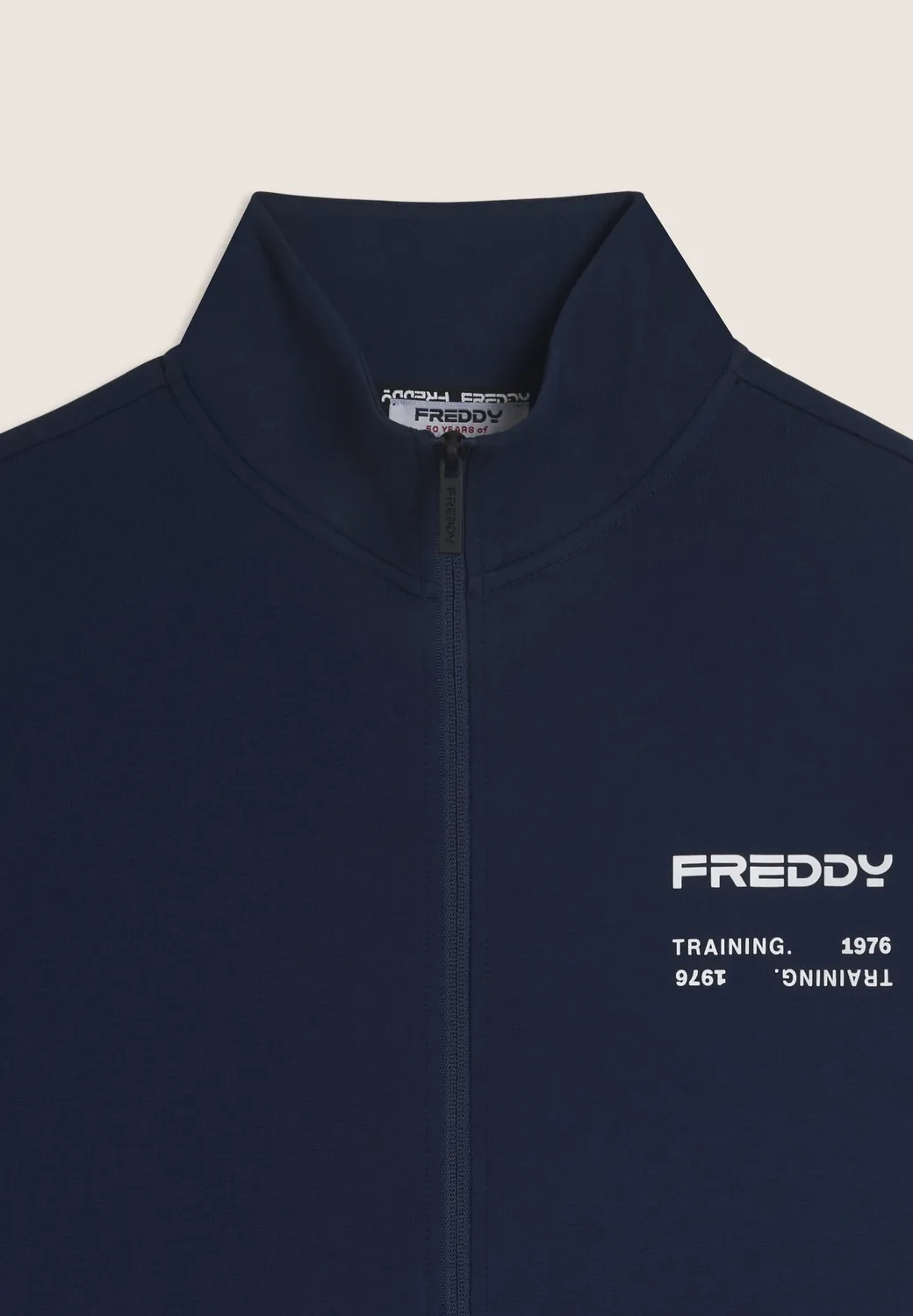 Freddy Full-Zip Kapuzenjacke Herren Pageant Blue French Terry