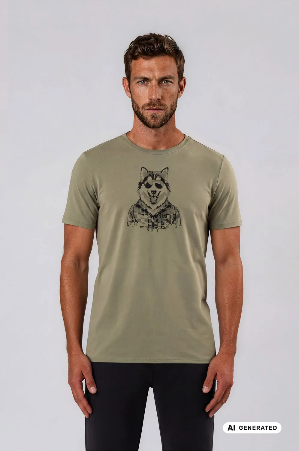 LPO Zeus Herren T-Shirt olivgrün Jersey