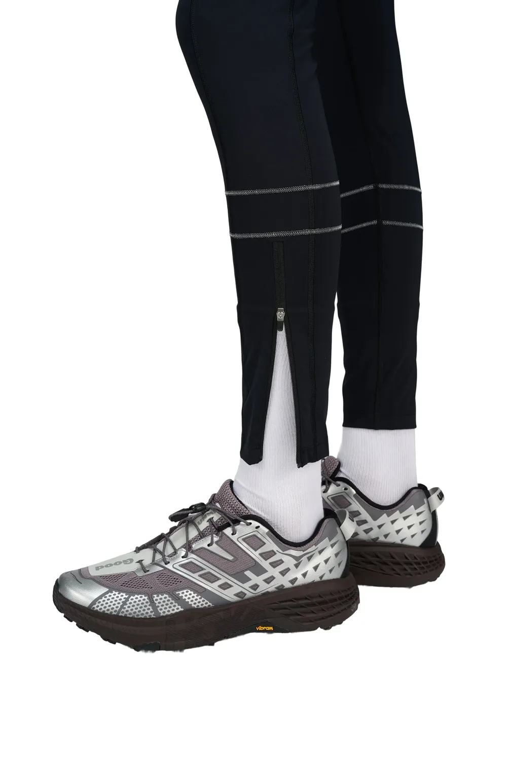 UNNA Boost Tights Lauftight Schwarz Herren Reflex