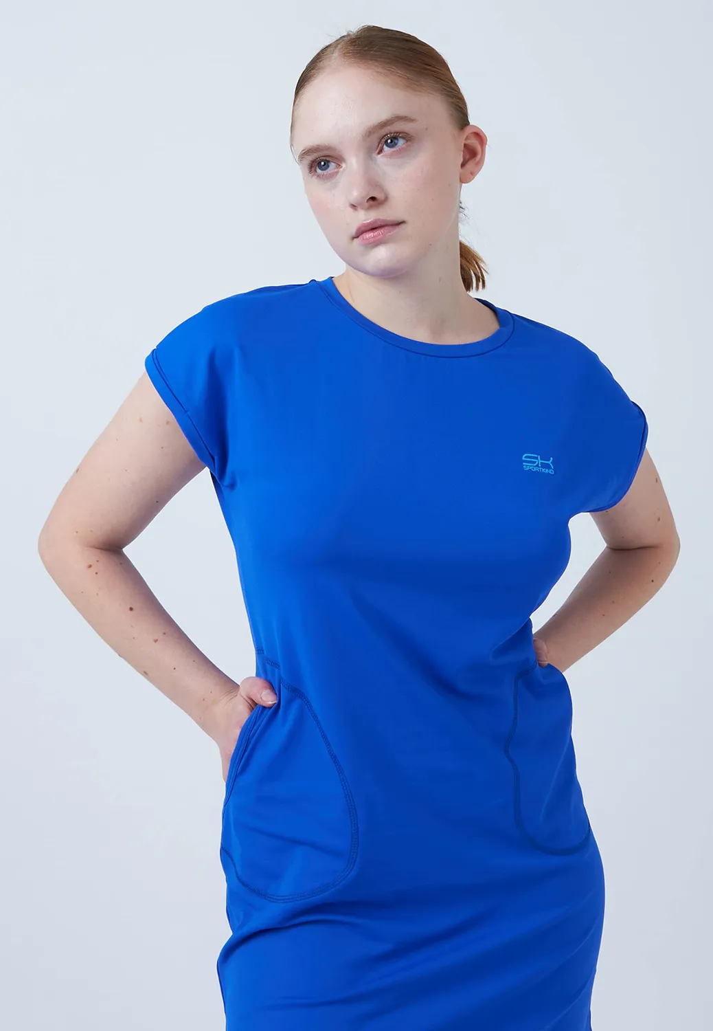 SPORTKIND Loose Fit Tenniskleid Kleid mit Taschen atmungsaktiv UV-Schutz