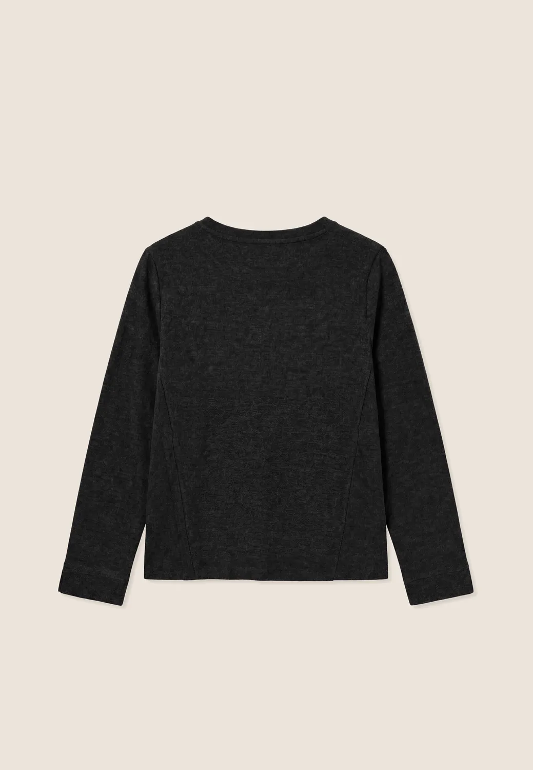 Freddy Rundhals Sweatshirt Tricot-Effekt Burro Brown Melange M