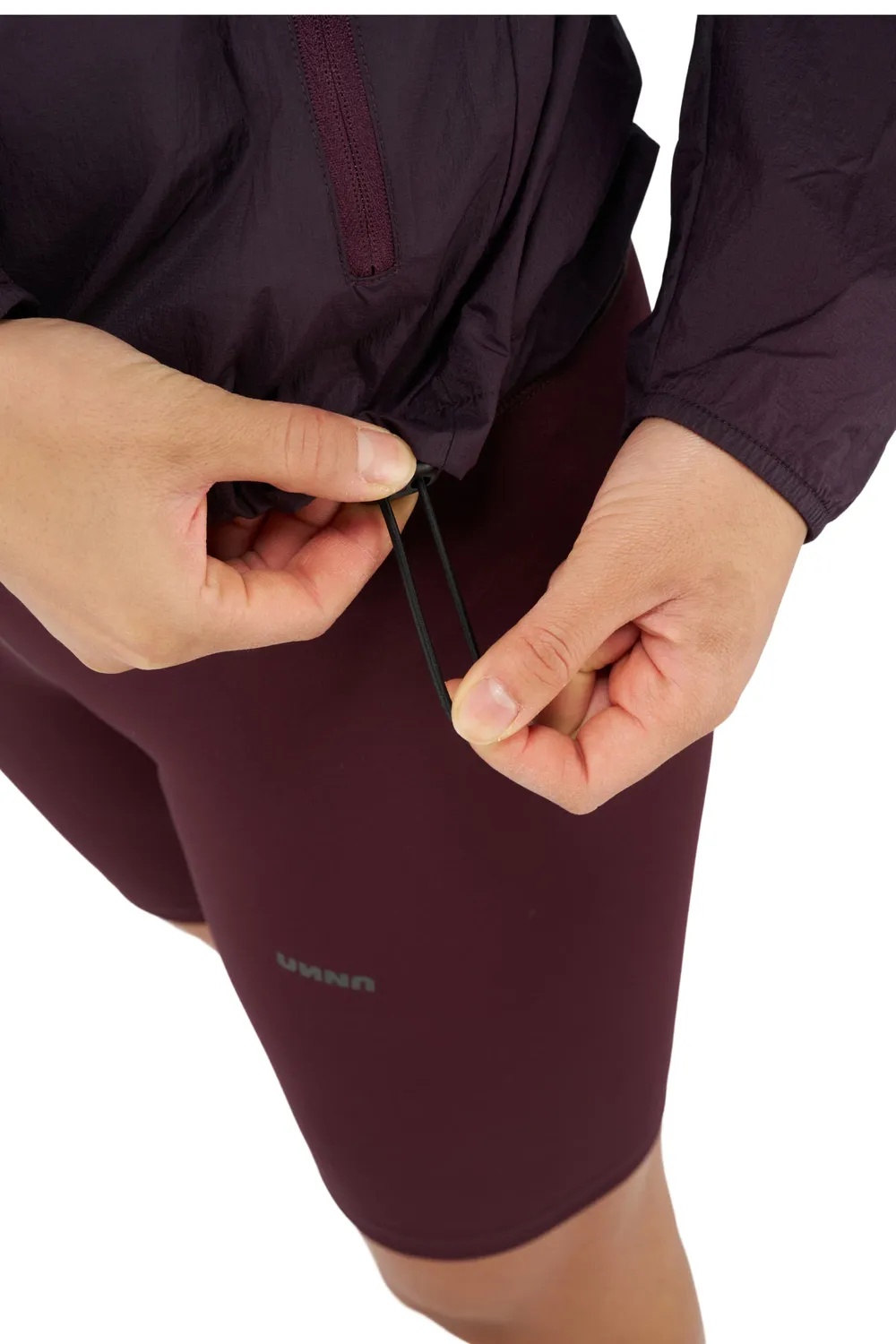 UNNA Smiles Run Jacket W Laufjacke Aubergine winddicht