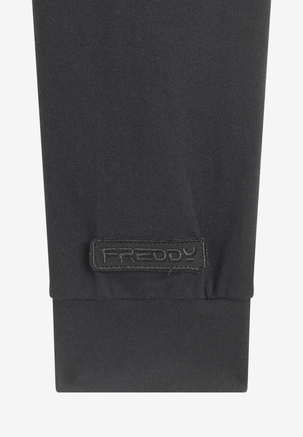Freddy Sweatshirt Damen Waffle Schwarz oversize