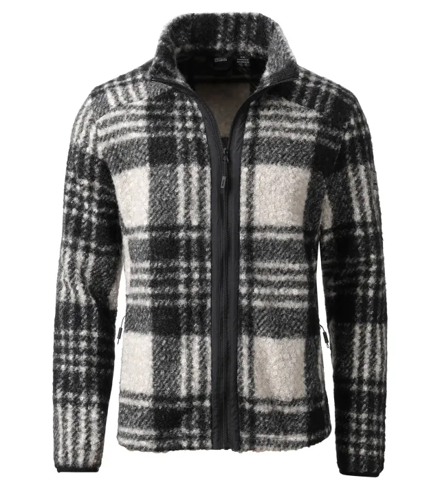 LPO Radek Fleecejacke dunkelgrau Sherpa