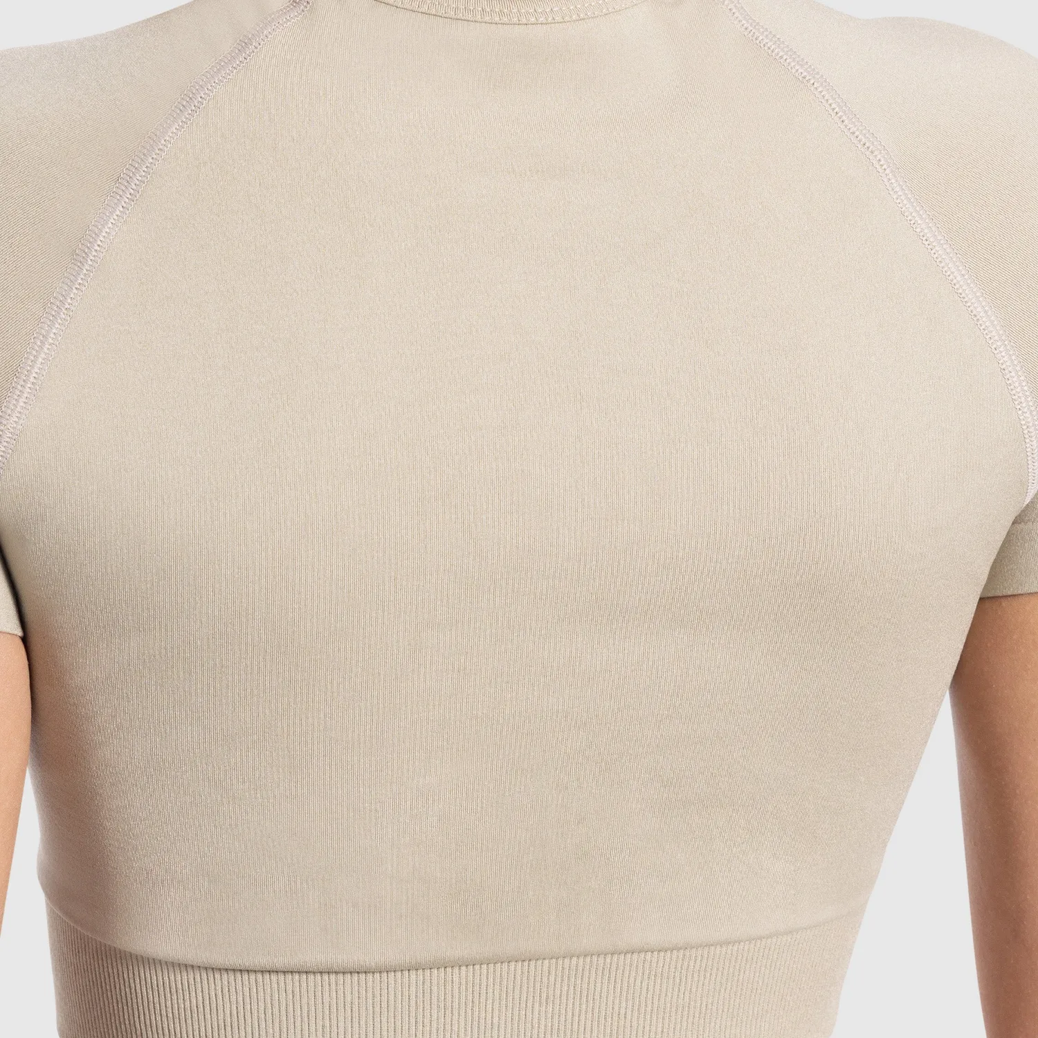 Smilodox Elna Crop Shirt Schwarz Damen kurz