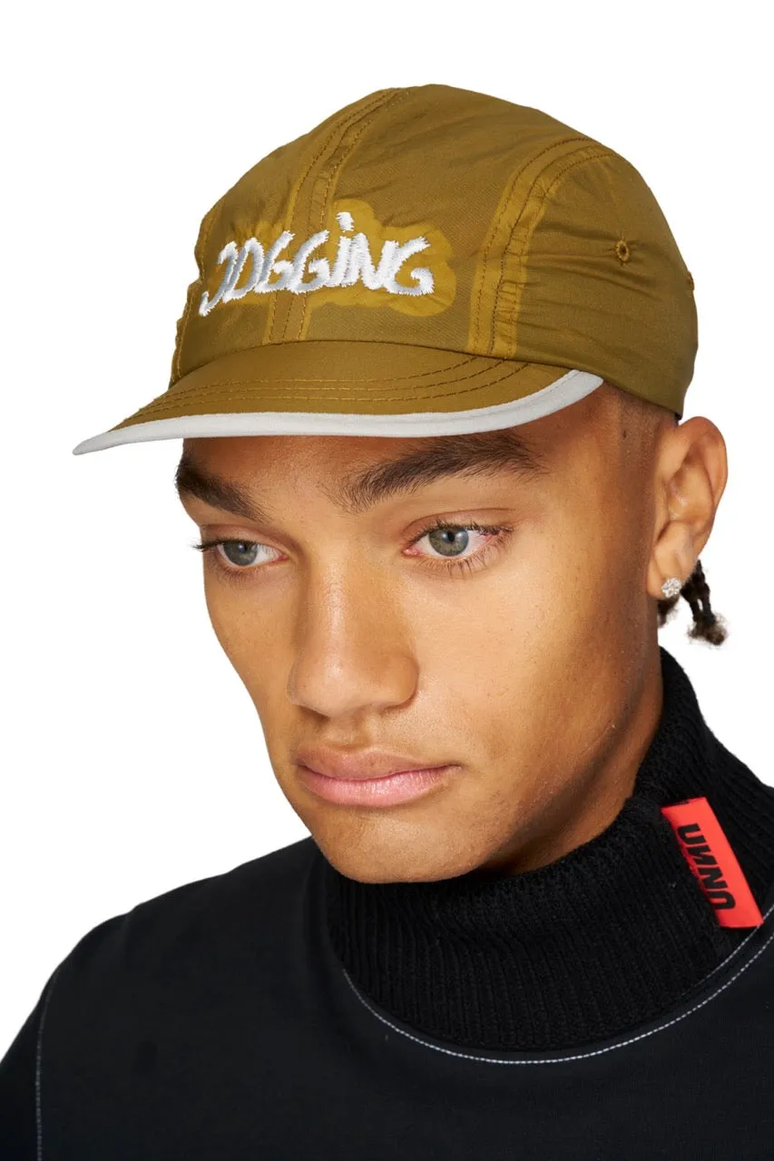 UNNA Jogging Cap Kappe Gold Olive wasserabweisend