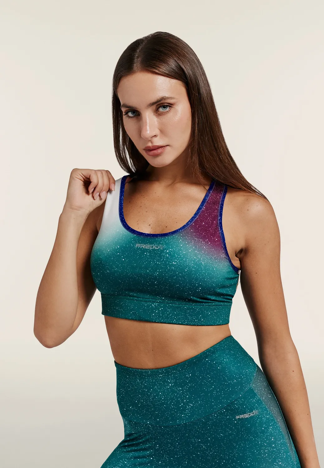 Freddy Sport-BH Medium-Support Sternprint fuchsia