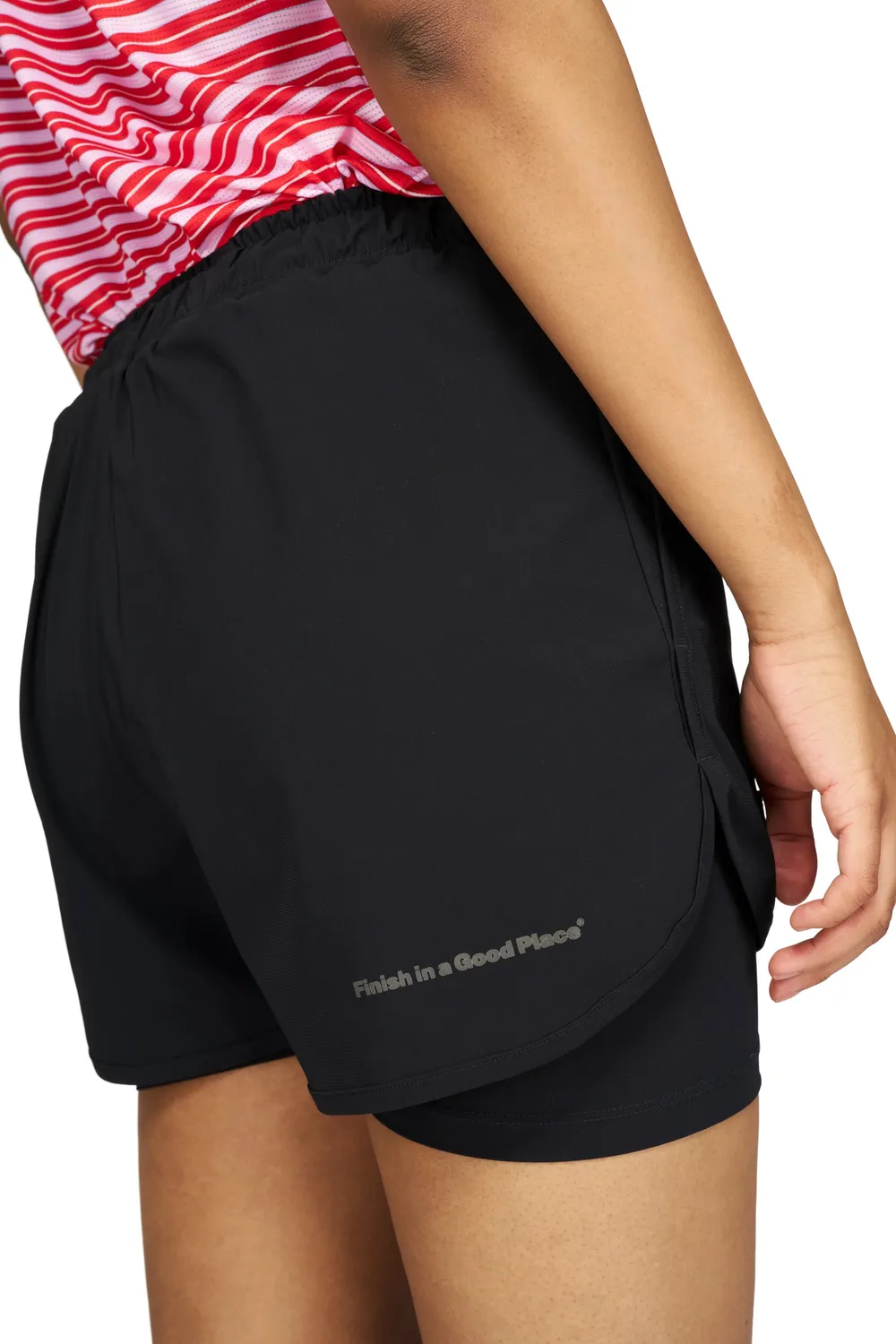 UNNA Flow Shorts 3" Laufshorts Schwarz Innenhose