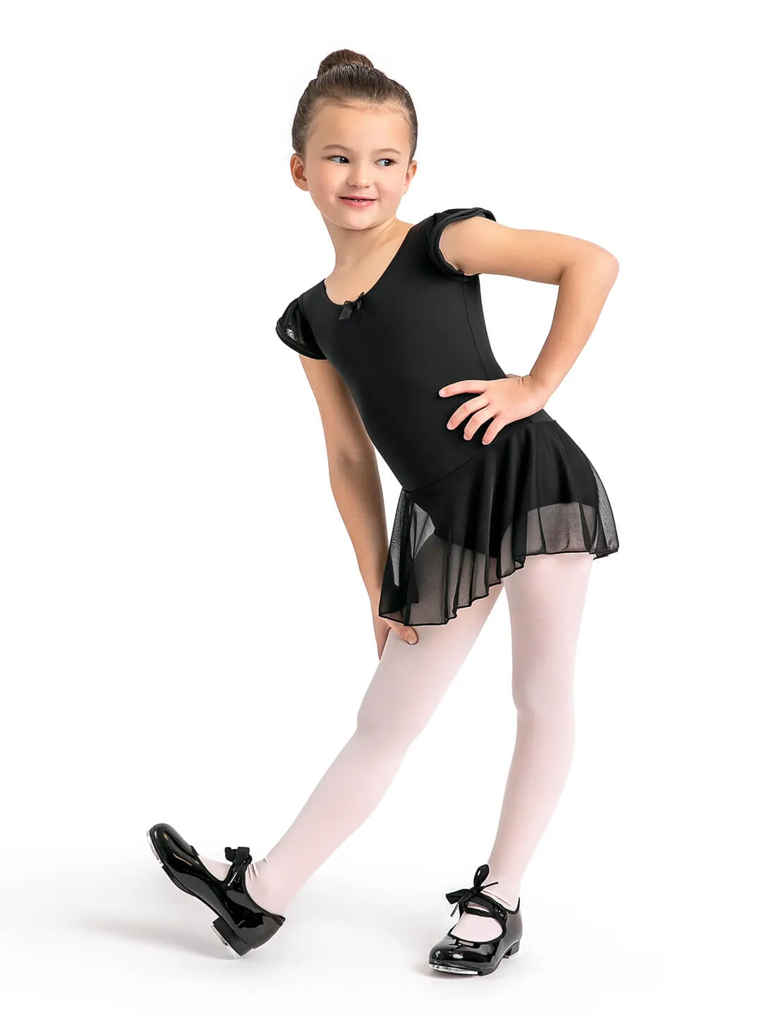 Capezio Children's Collection 11882CD Ballettkleid Schwarz Flatterärmel