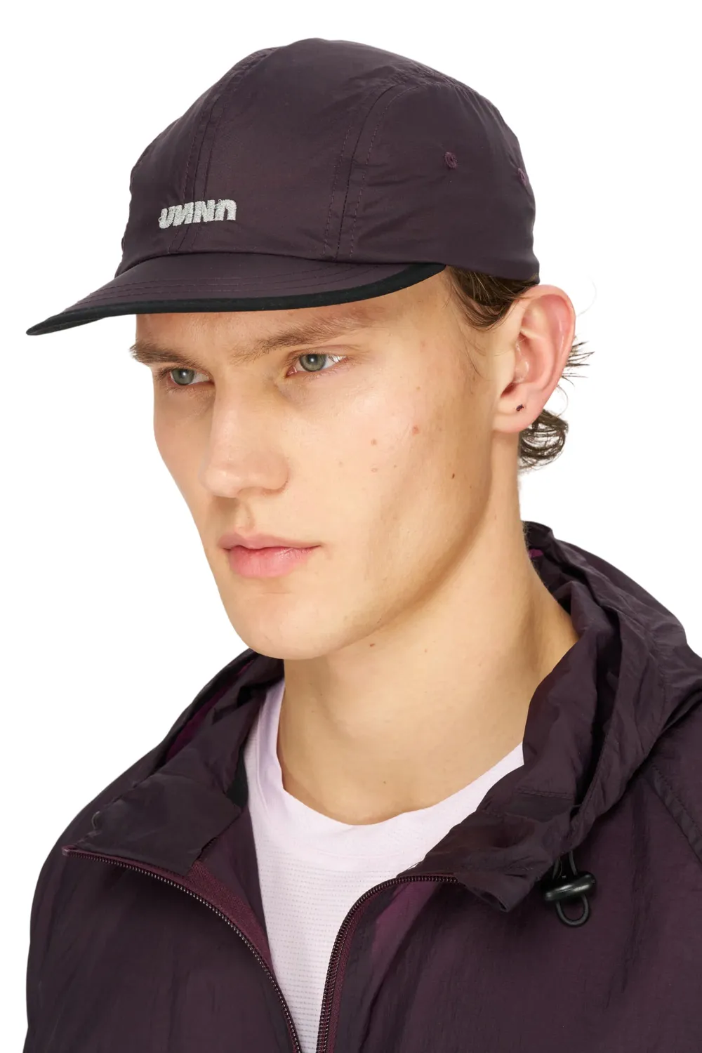 UNNA Smiles Run Cap Laufcap Aubergine Nylon