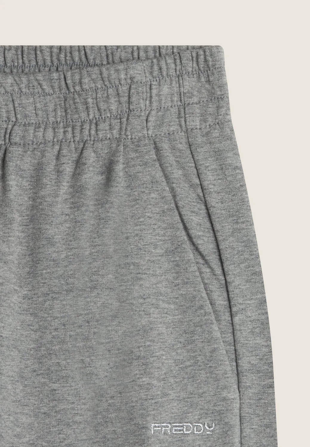 Freddy Comfort Fit Jogger Damen Melange-Grau Baumwolle