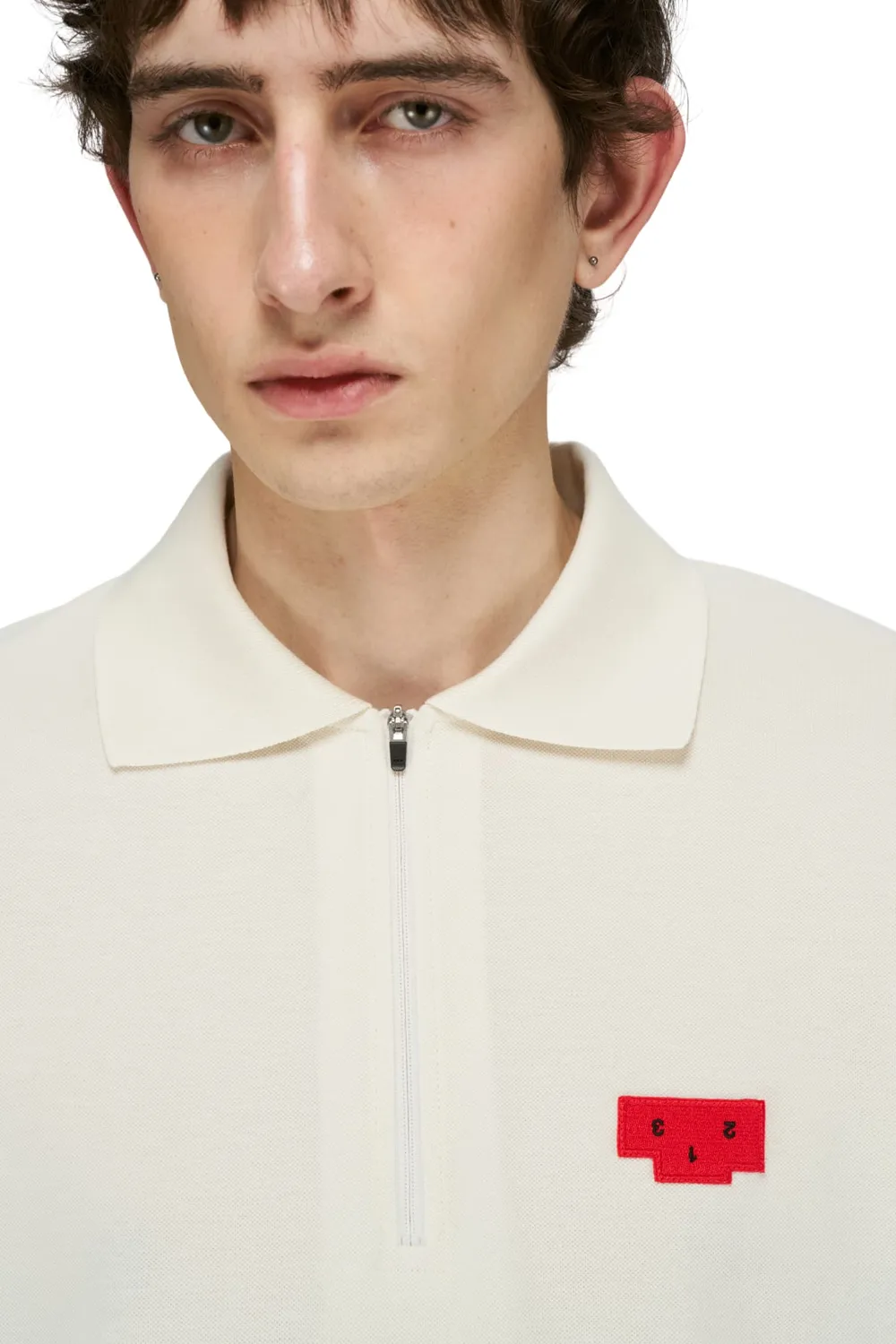 UNNA Polo Run Shirt Poloshirt Vanilla White Bio