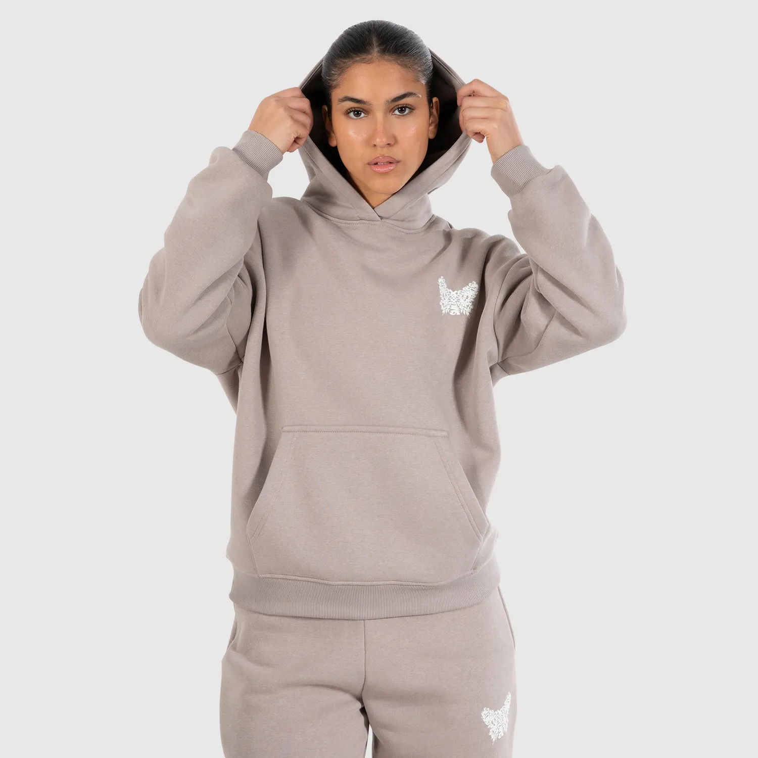 Smilodox Nala Hoodie Damen Schwarz – Oversize